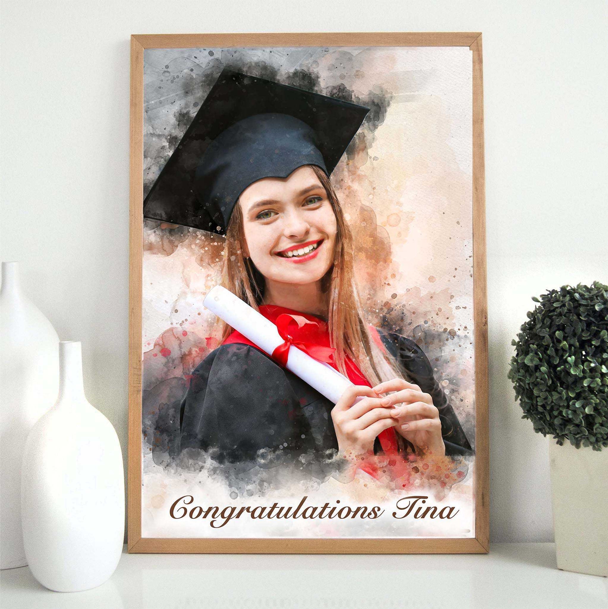 Graduation Gifts for Him 🎓 Custom Paintings from Photo 🎁 - FromPicToArt