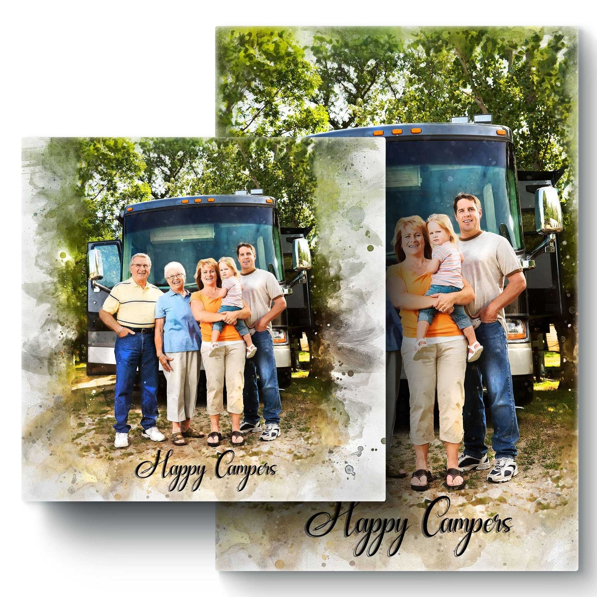 Ocala North RV Resort Camping Portrait 🔥 Camping Gift Ideas for Motorhome Owners and RV Lovers | Happy Camper Gift personalized Spectacular Scenic Camping Portrait | Camping Gift Ideas for Motorhome Owners and RV Lovers | Motorhome Gift | Custom RV Gift - FromPicToArt