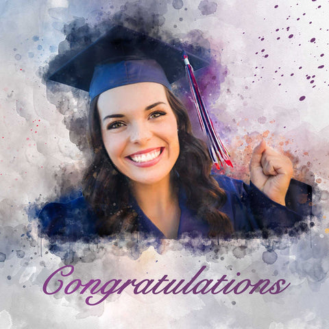 Highschool Graduation Gifts | College Graduation Gifts | Portrait From Photo | University Graduation Gifts - FromPicToArt