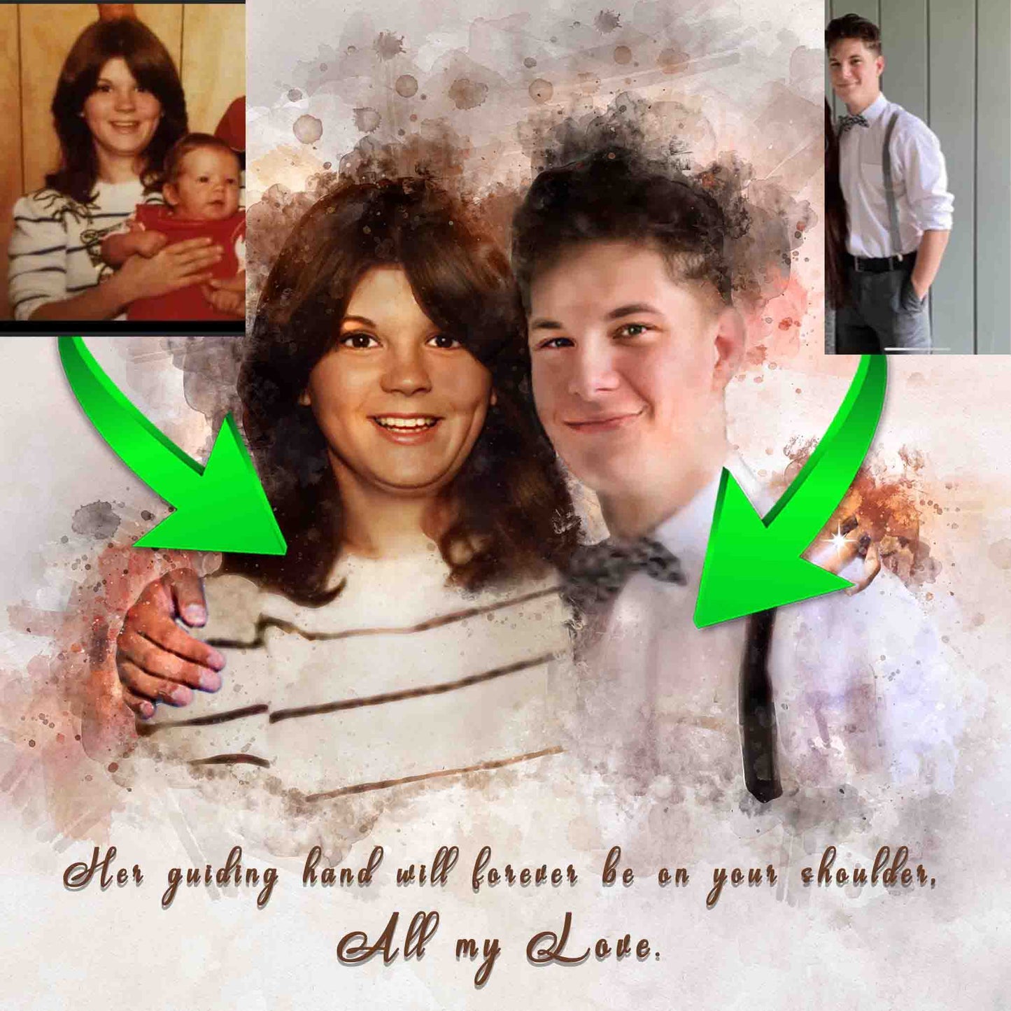 Insert Person into Photo, Custom Paintings on Canvas - FromPicToArt
