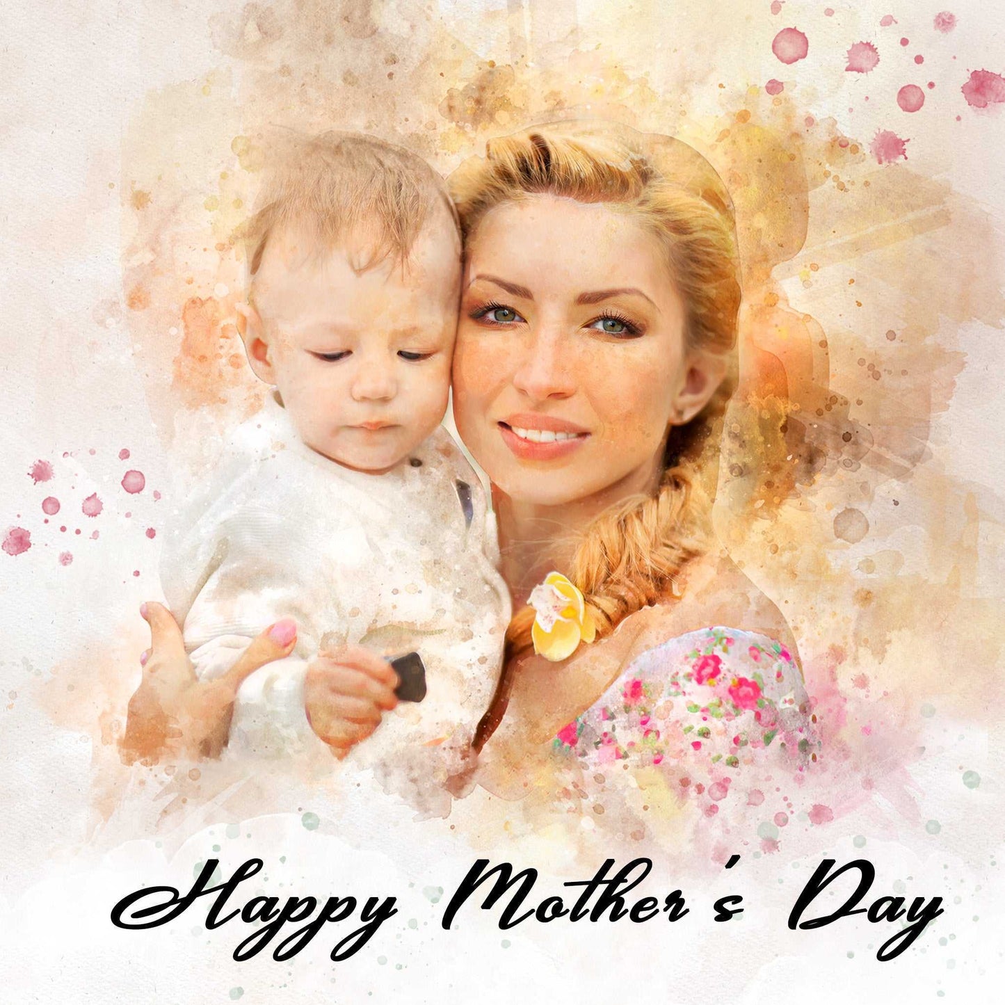 Last Minute Mothers Day Gifts | Personalized Canvas Portraits | 2-3 Business Days EXPRESS Delivery | Custom Gifts - FromPicToArt