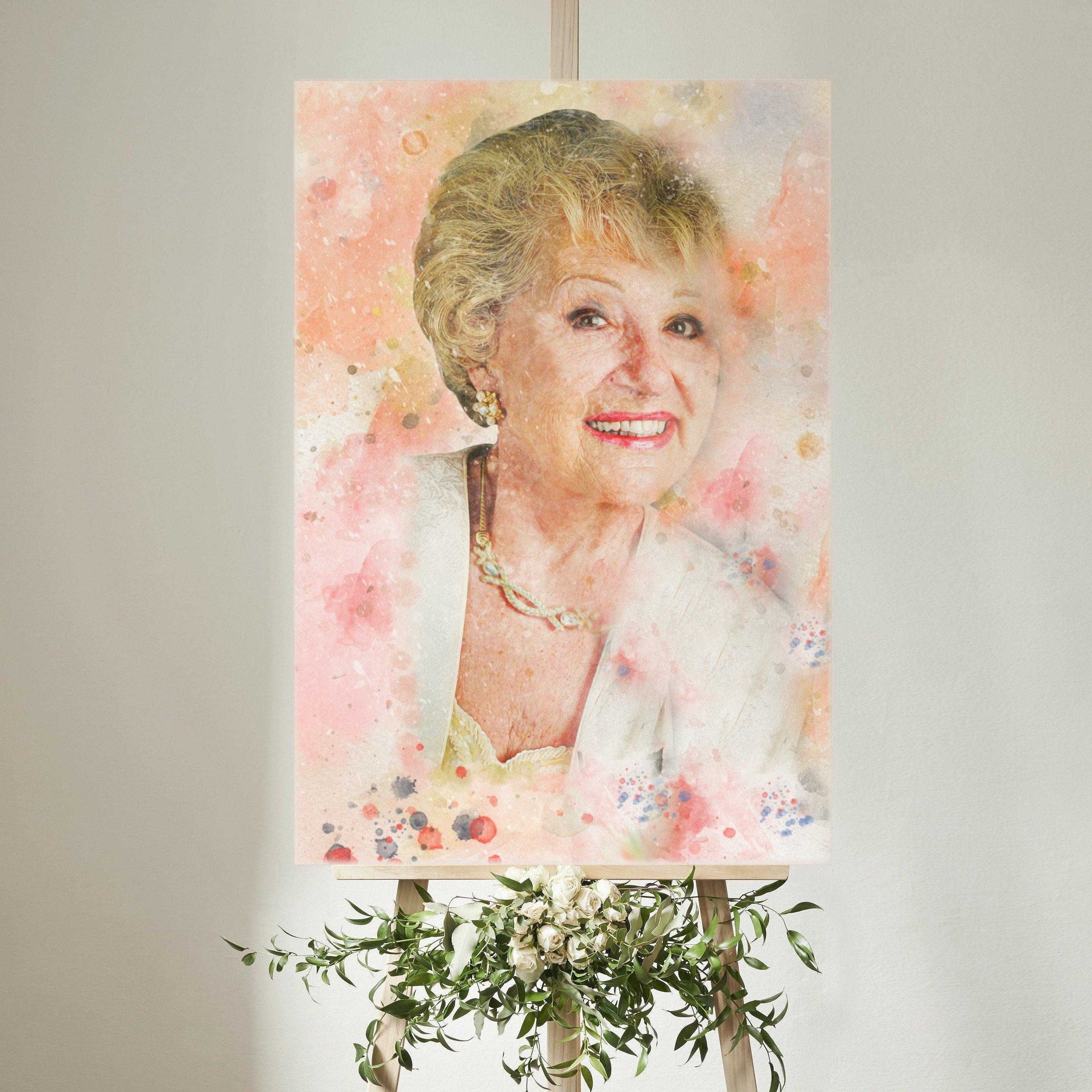 Memory Pictures, Custom Painted Portraits, Memorial Gifts - FromPicToArt
