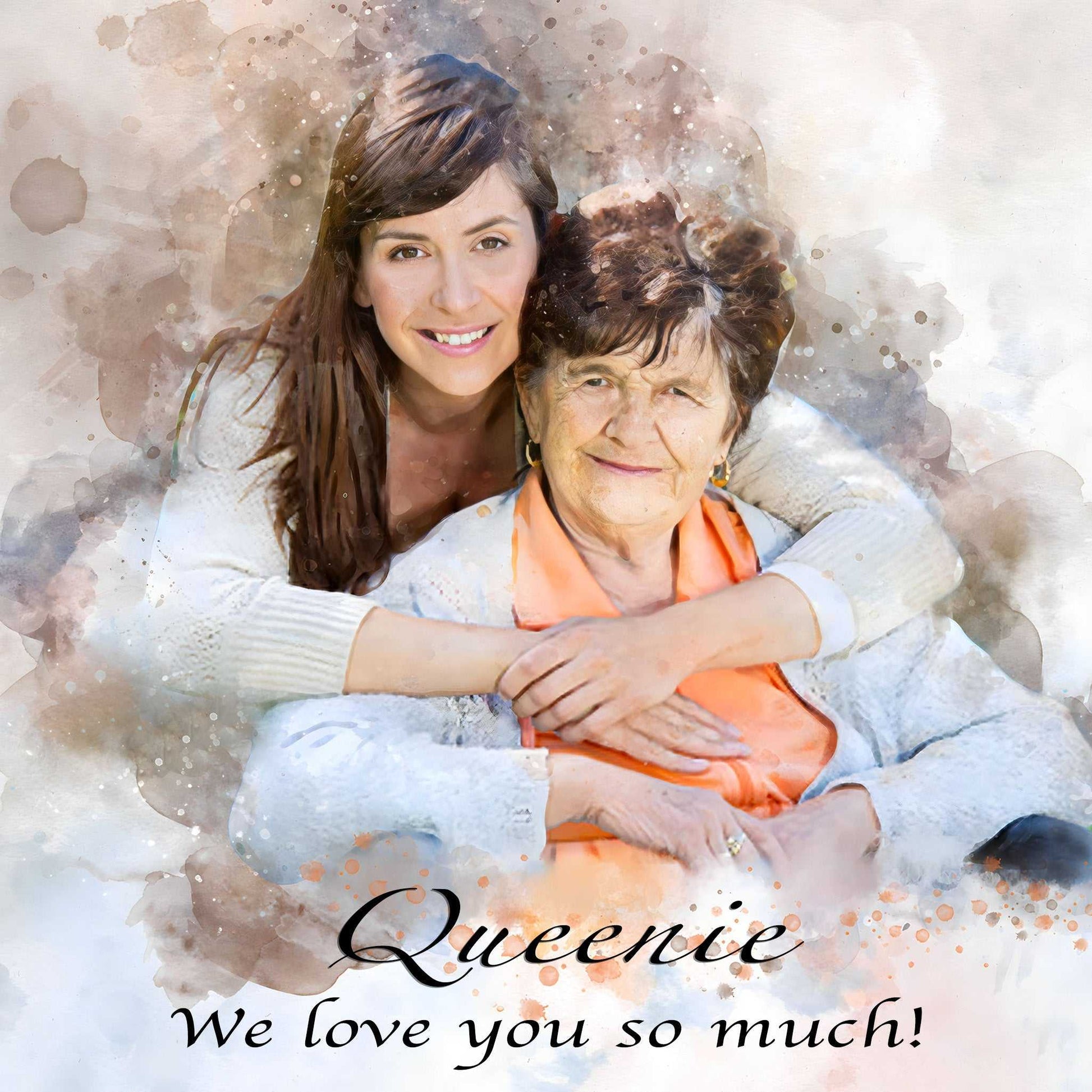 Mother's Day Gifts from Daughter | Custom Portrait Paintings from Photo - FromPicToArt