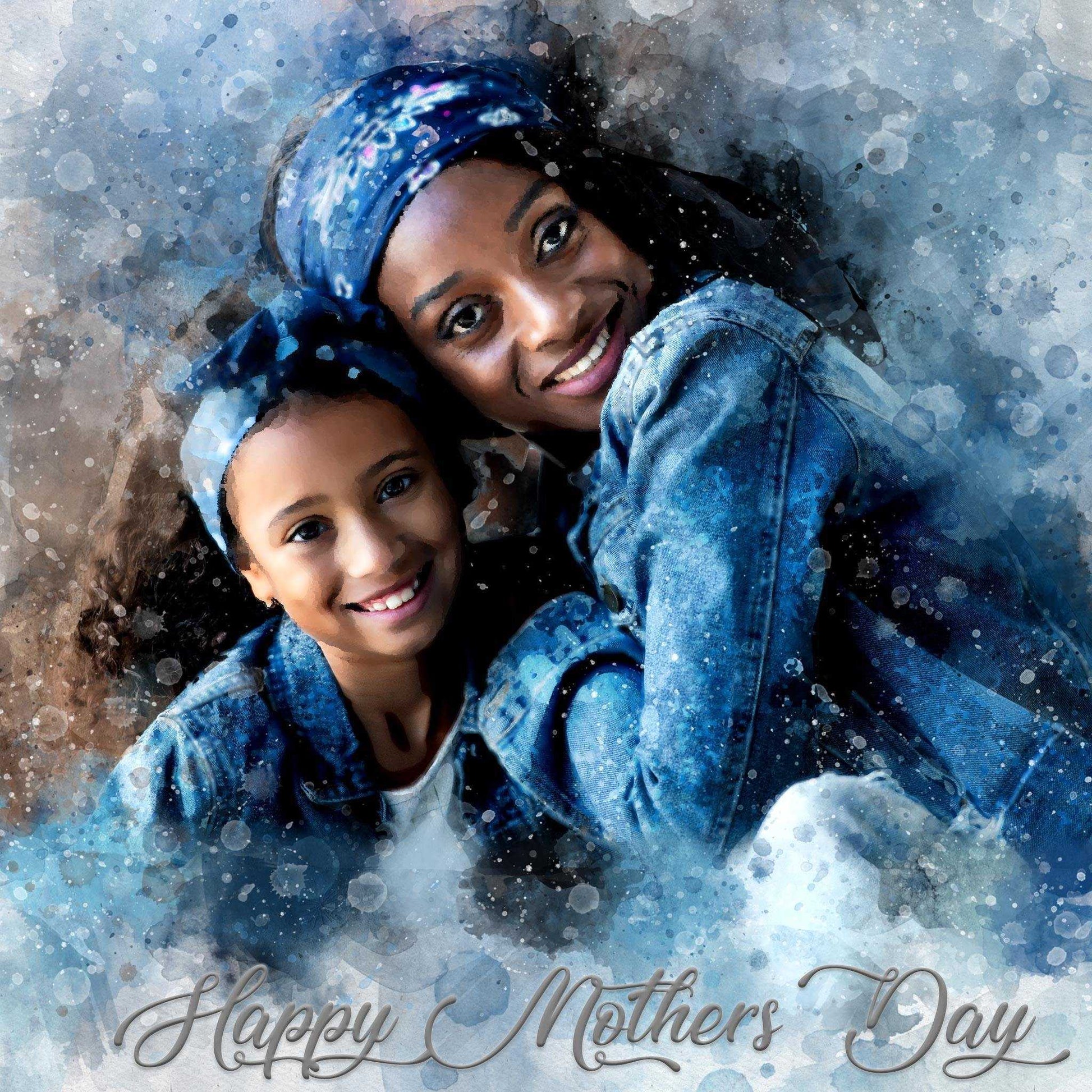 Mother's Day Gifts from Daughter | Custom Portrait Paintings from Photo - FromPicToArt