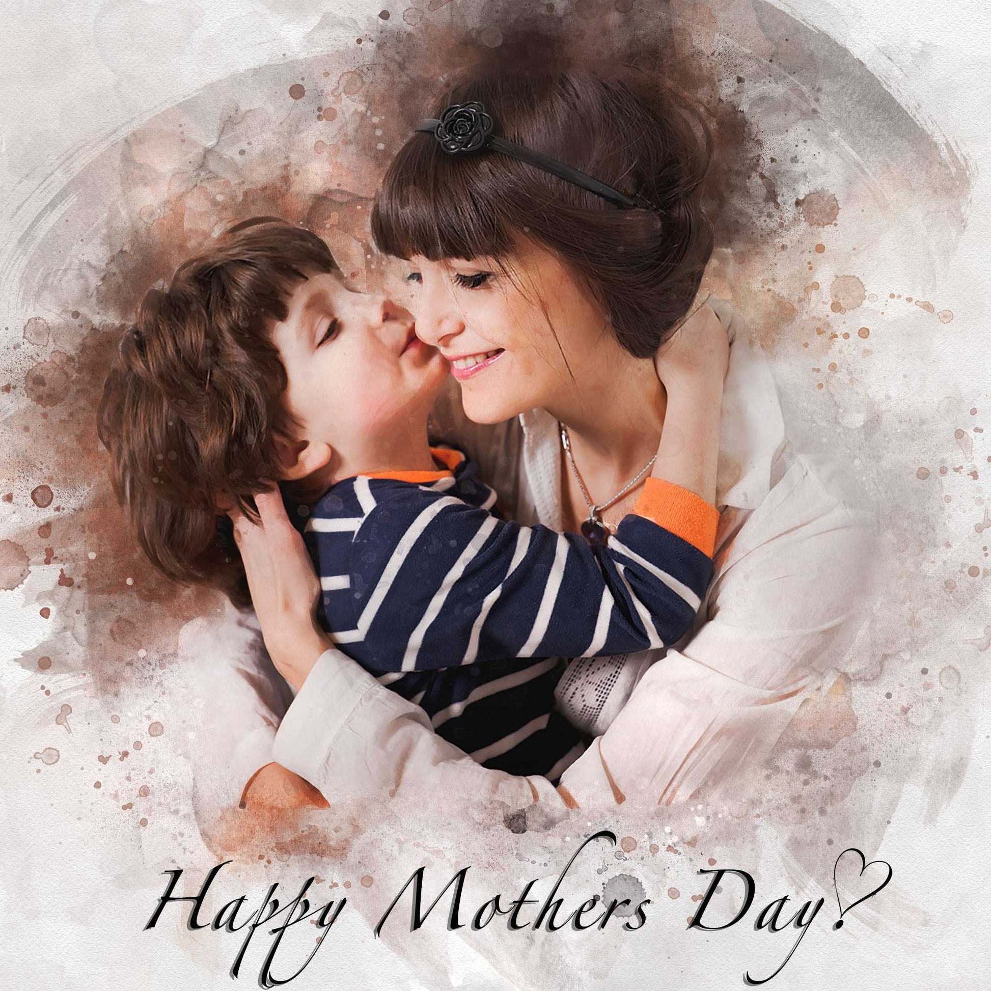 Mother's Day Gifts from Daughter | Custom Portrait Paintings from Photo - FromPicToArt