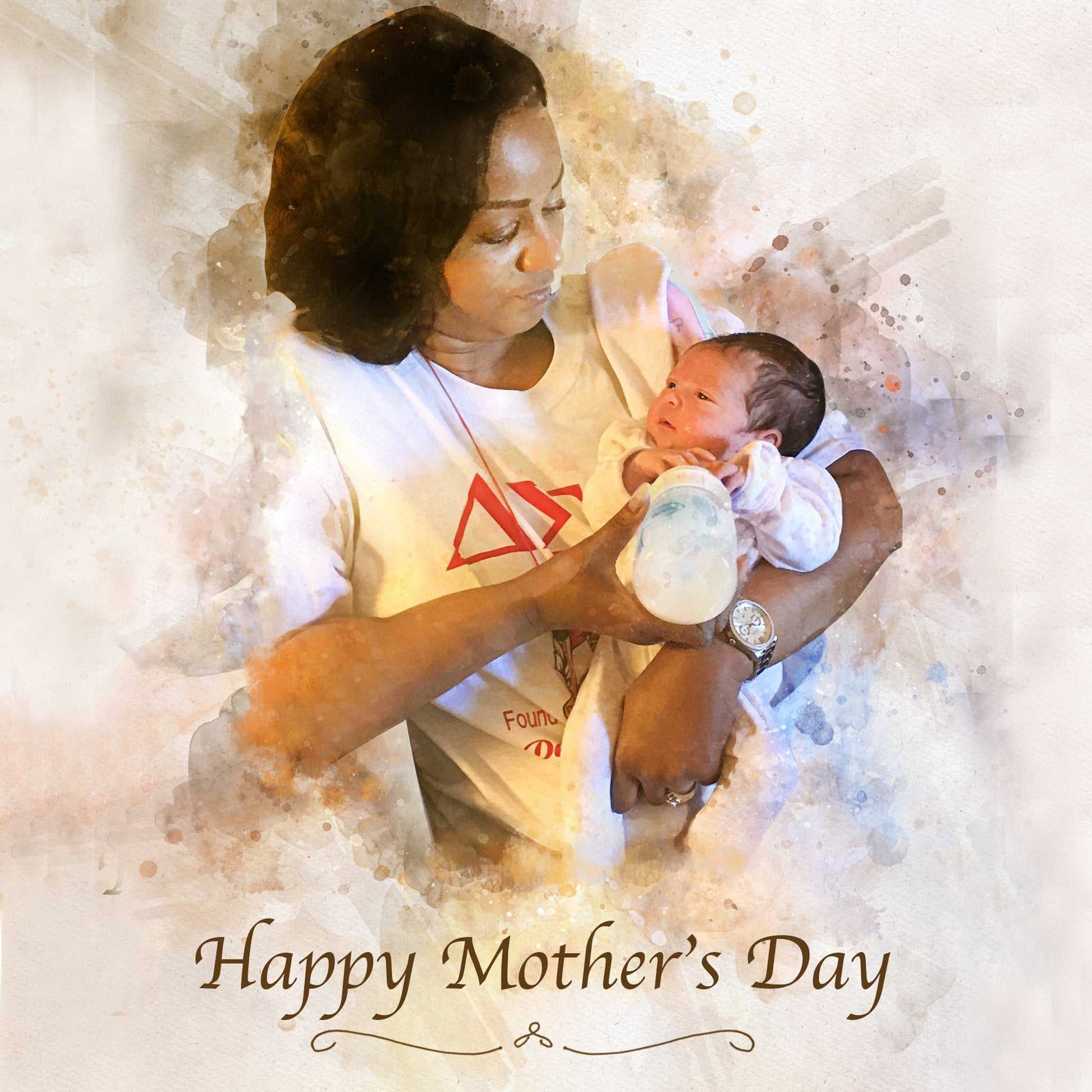 Mother's Day Gifts from Daughter | Custom Portrait Paintings from Photo - FromPicToArt