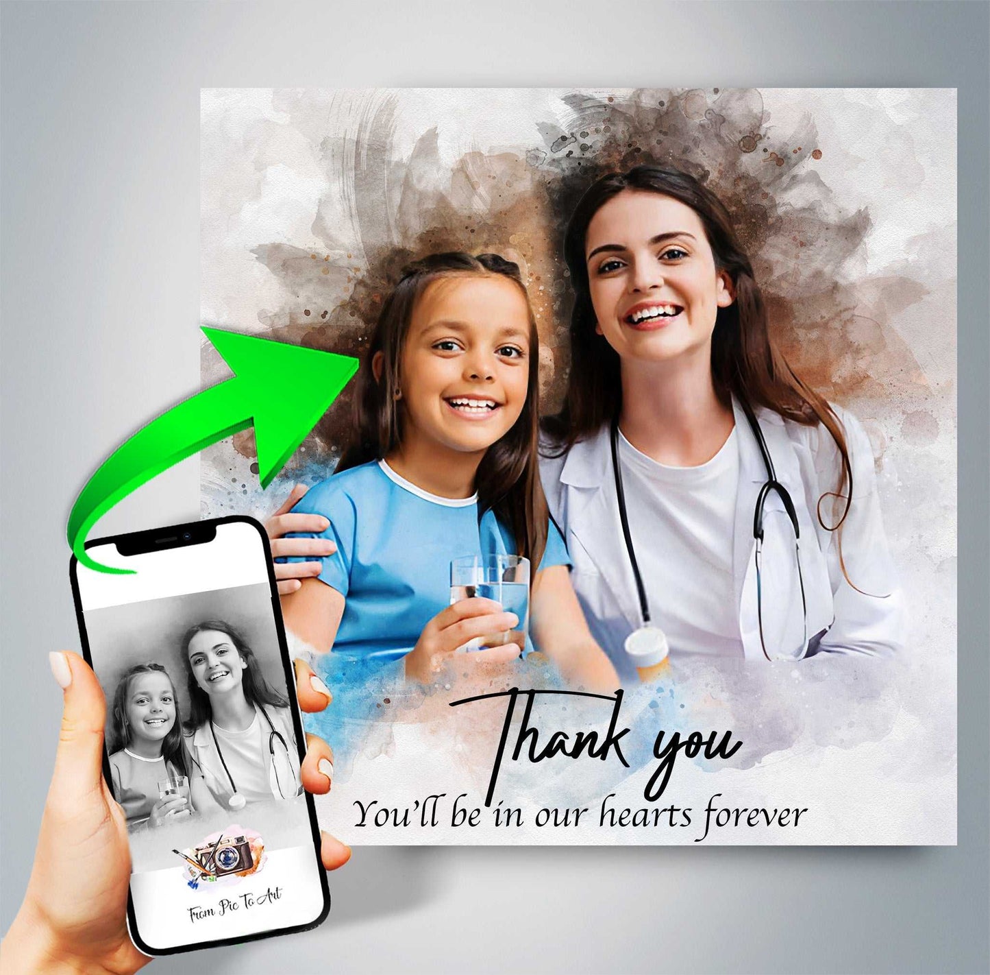 Nurse Graduation Gift| RN Graduation gifts | Appreciation Gifts for Nurses | PHD Grad Gifts | - FromPicToArt