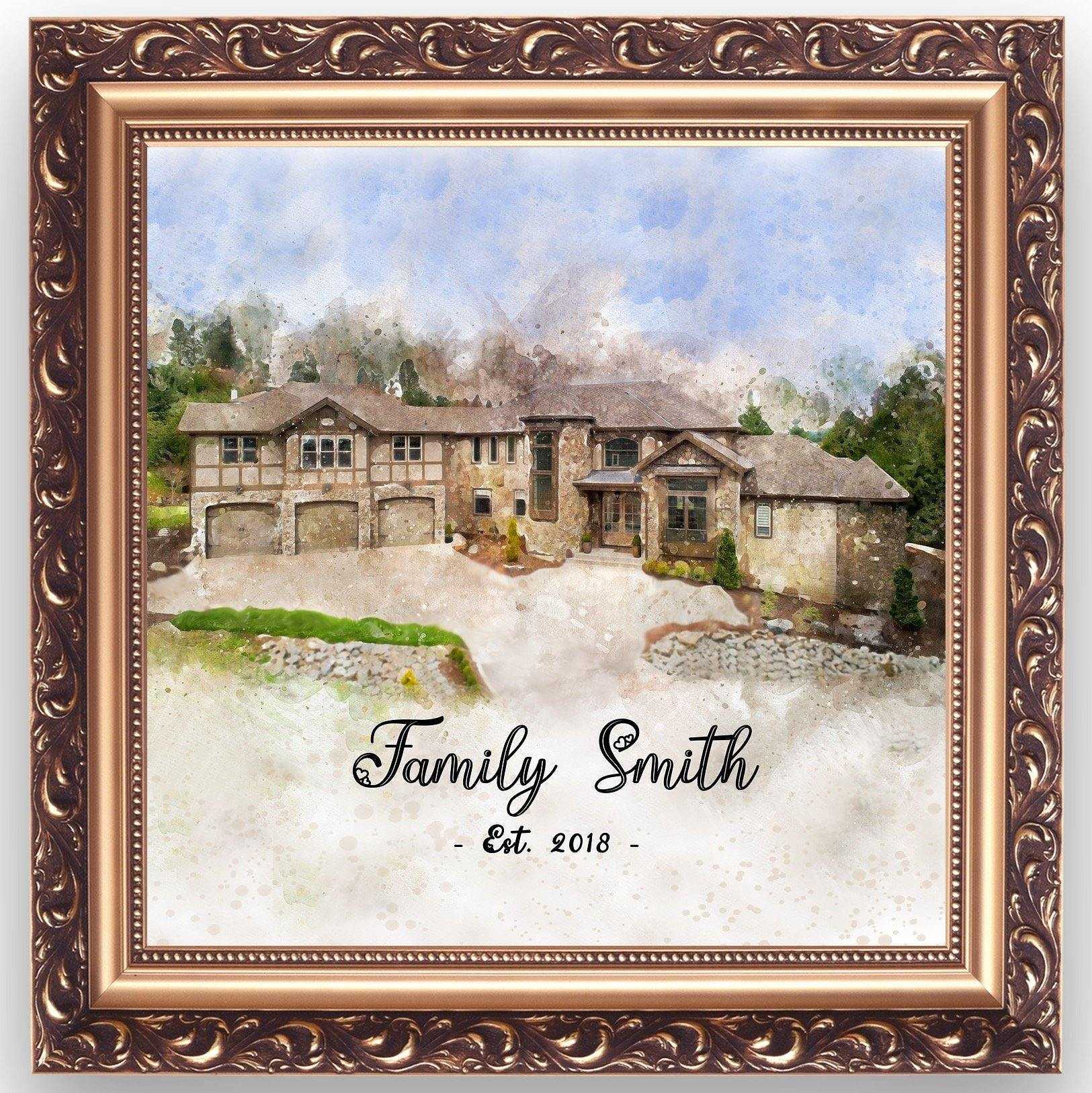 Order Your Custom House Painting in 5 Minutes. Follow the EASY Steps below - FromPicToArt