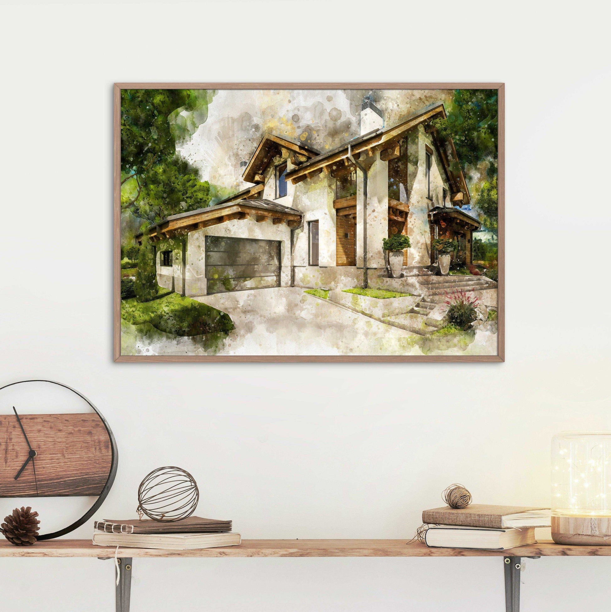 Order Your Custom House Painting in 5 Minutes. Follow the EASY Steps below - FromPicToArt