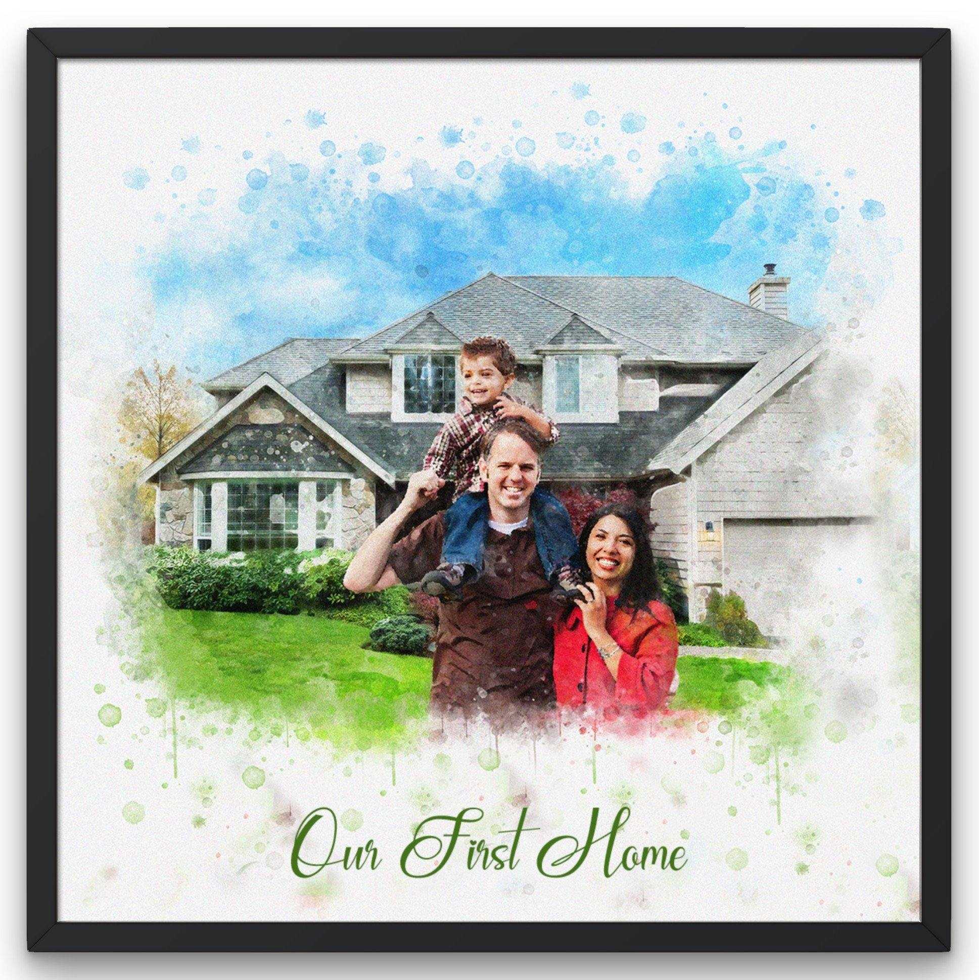 Order Your Custom House Painting in 5 Minutes. Follow the EASY Steps below - FromPicToArt