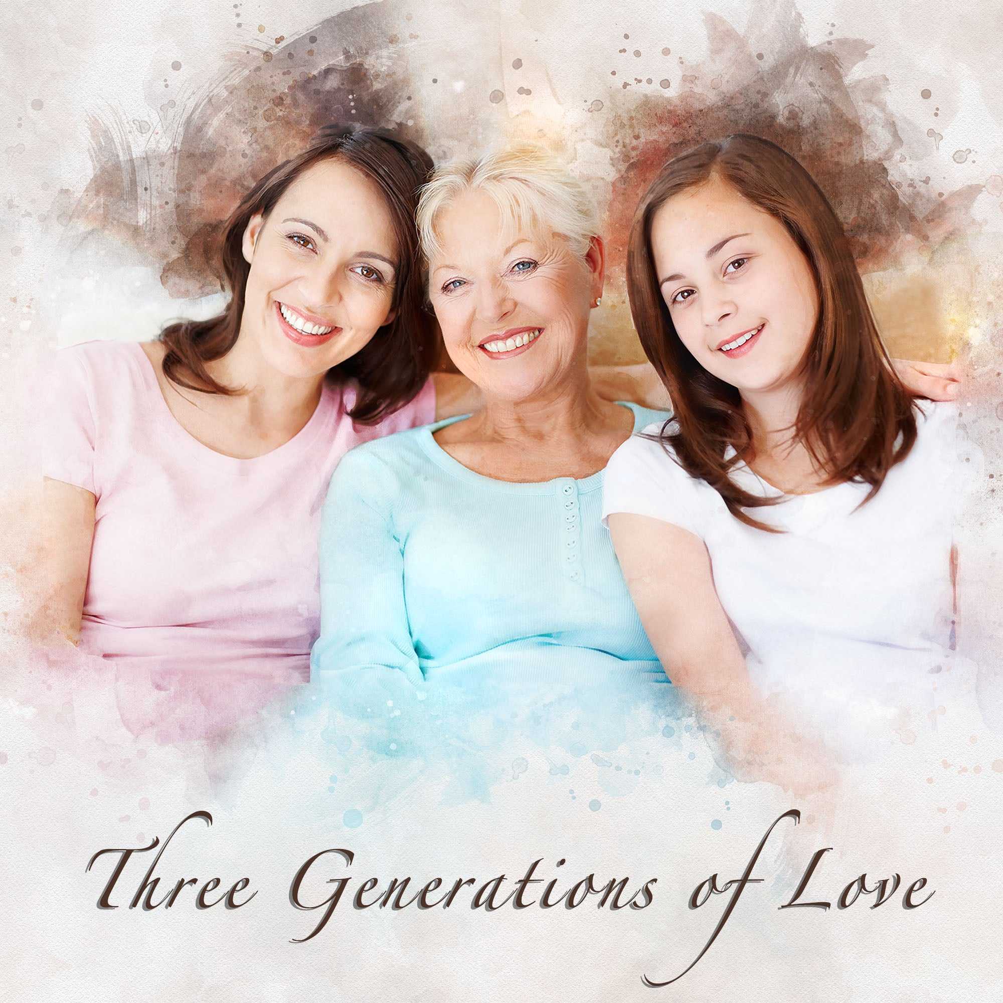 Painting of Loved Ones | Custom Portraits from Photo | Wall Art - FromPicToArt