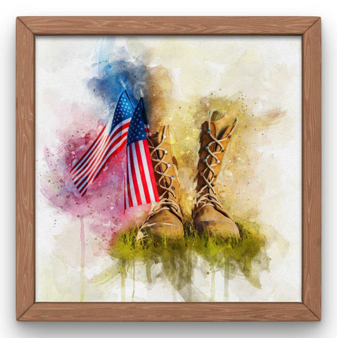 Patriotic Painting, Patriotic Gifts for Veterans, Custom Family Painting, Patriotic Gifts for Him, Patriotic Gifts for Her - FromPicToArt