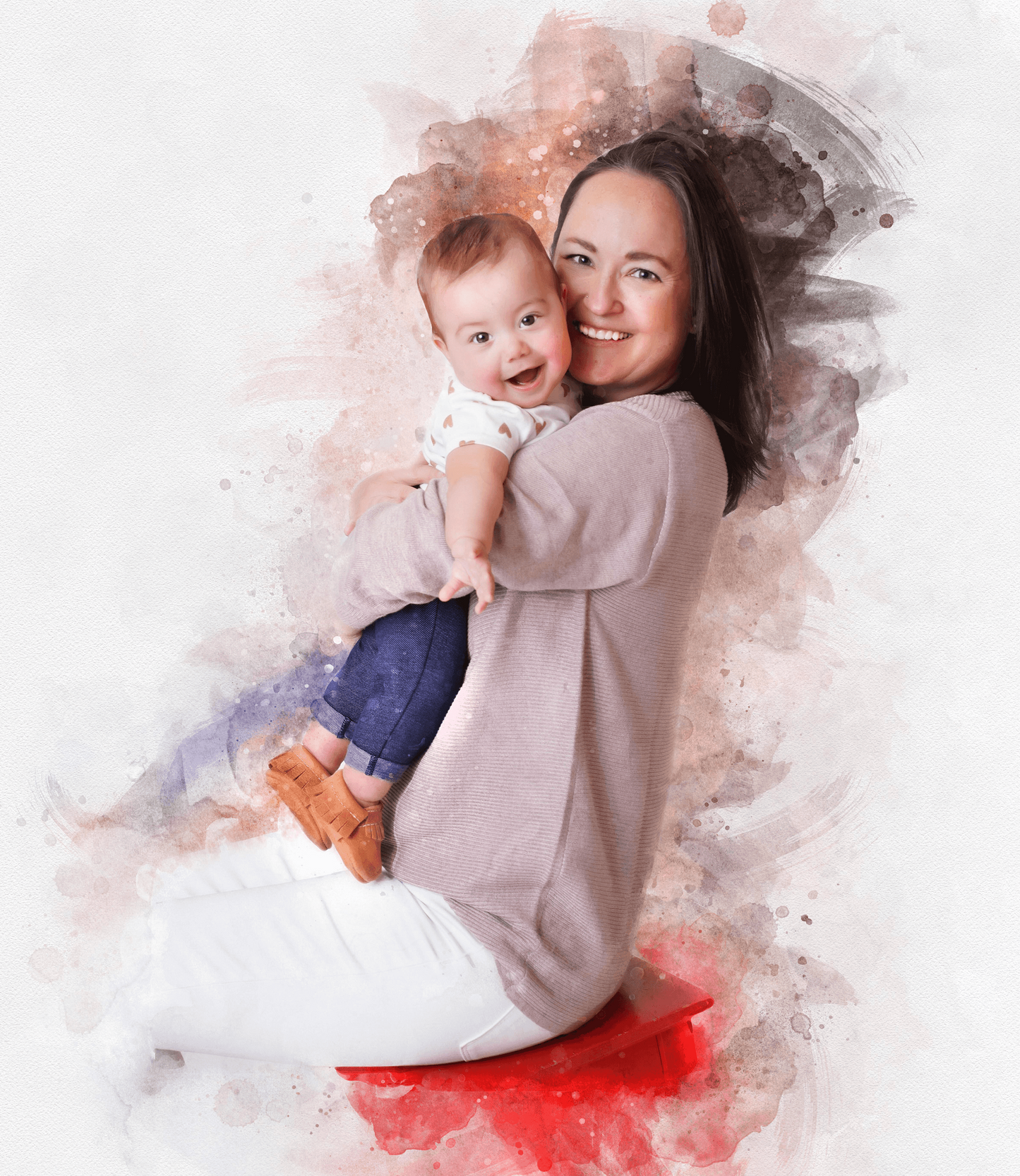 Personalized Baby Portrait | Unique Baby Paintings from Photo - FromPicToArt