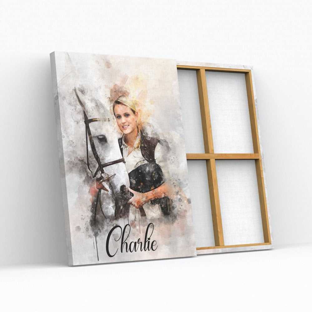 Personalized Gifts for Horse Owners | Custom Horse Portraits on Canvas - FromPicToArt