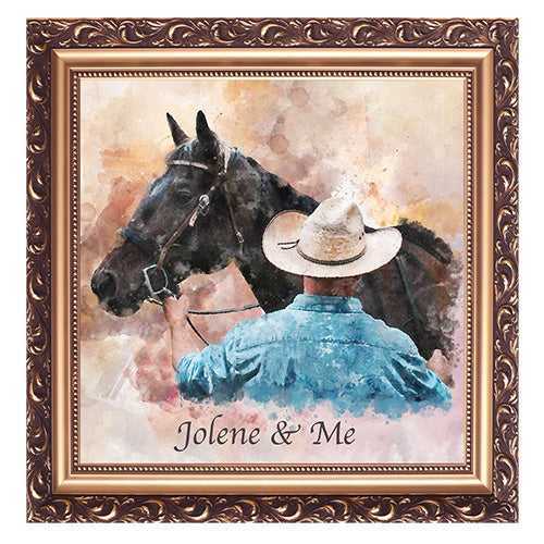 Personalized Gifts for Horse Owners | Custom Horse Portraits on Canvas - FromPicToArt