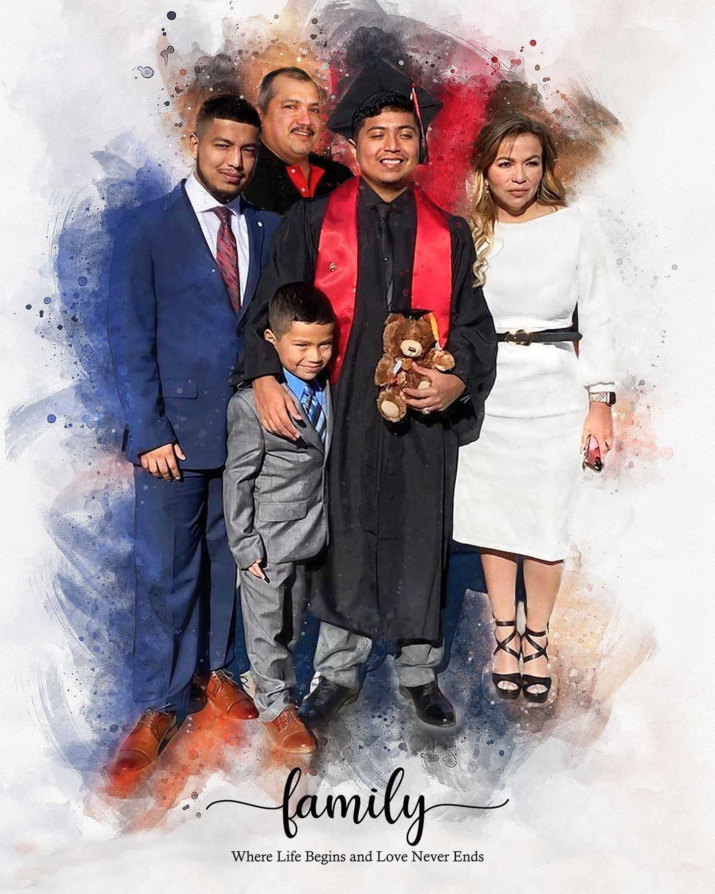 Personalized Graduation Gift| Custom Portrait From Photo | Unique Graduation Gifts - FromPicToArt