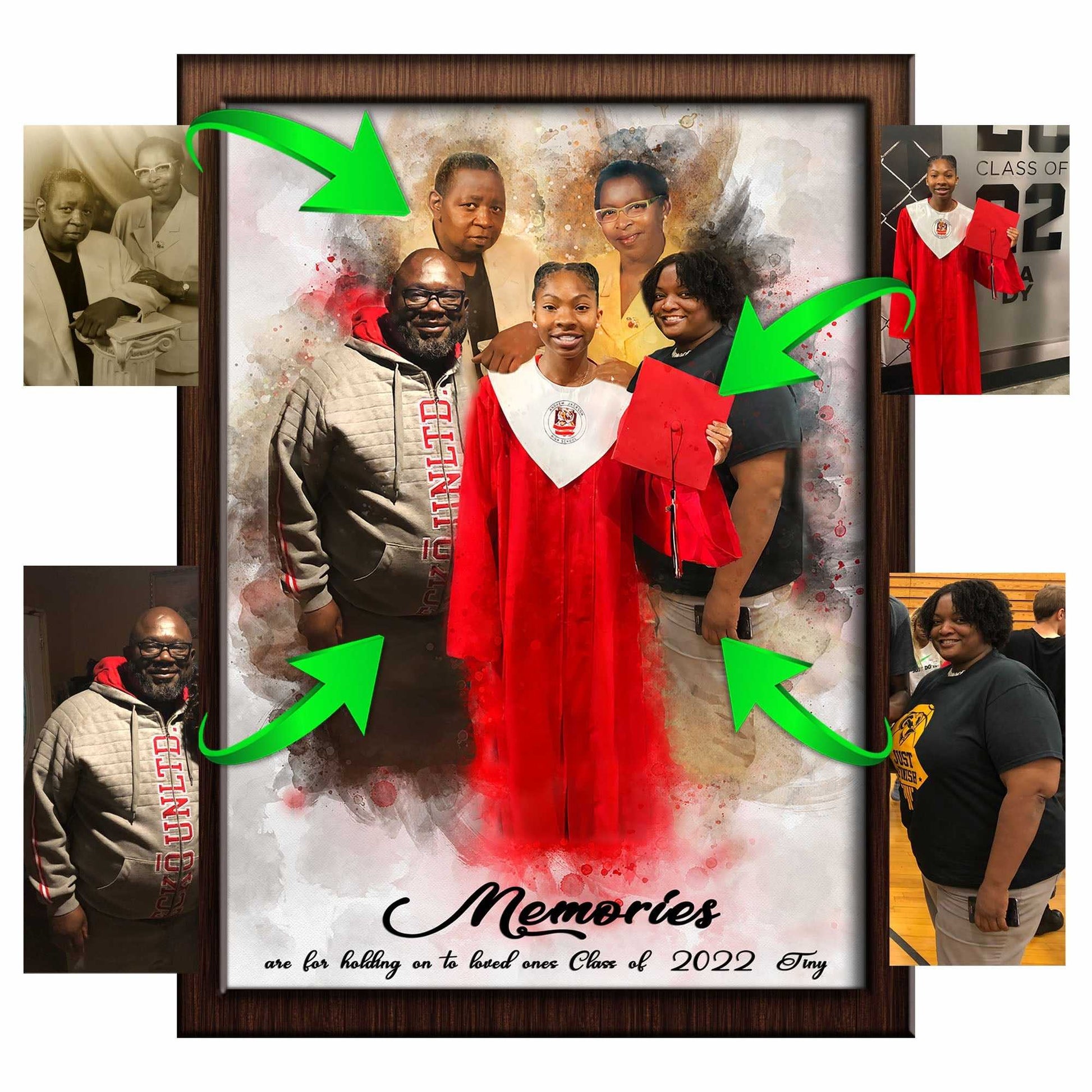 Personalized Graduation Gift| Custom Portrait From Photo | Unique Graduation Gifts - FromPicToArt