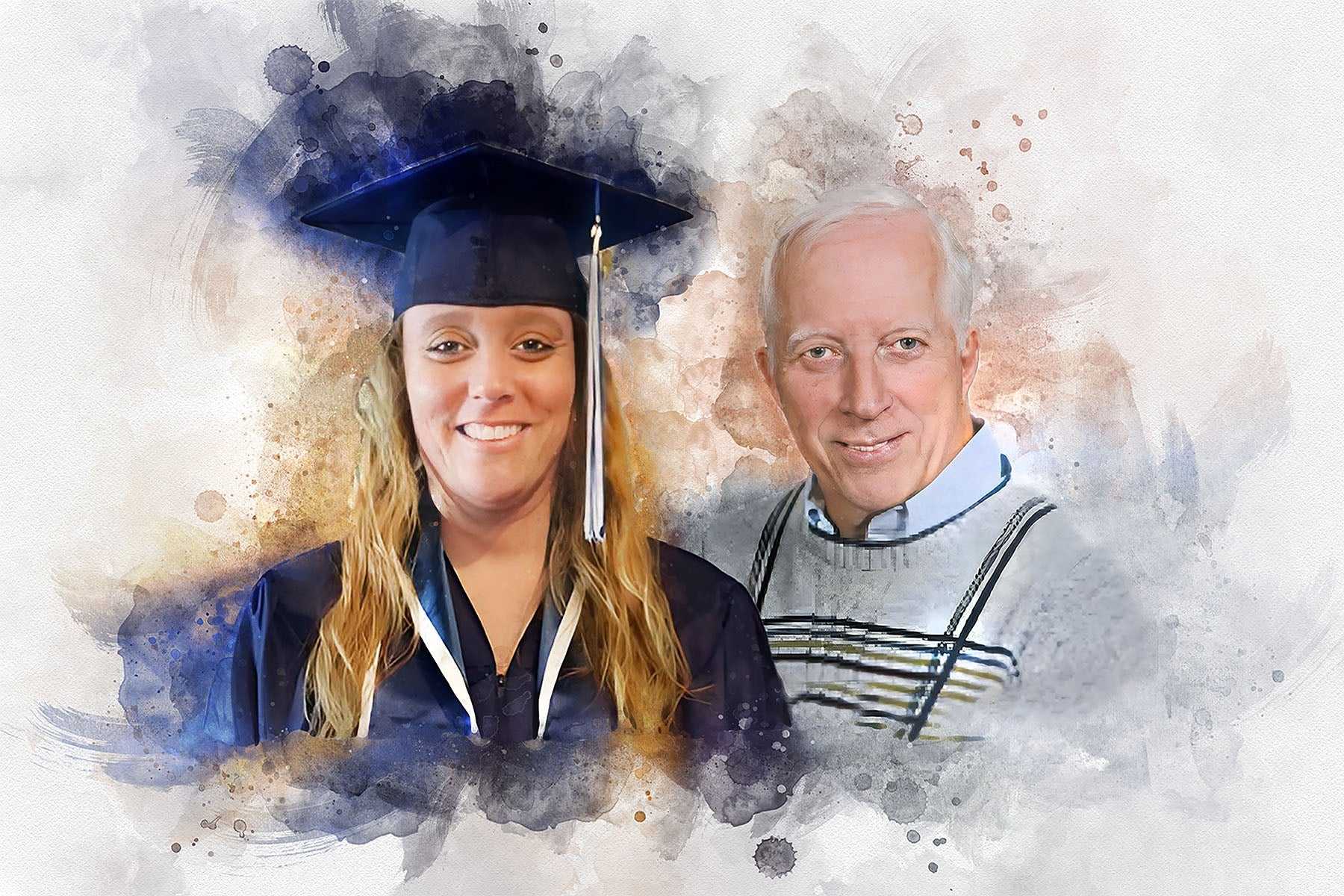 Personalized Graduation Gift| Custom Portrait From Photo | Unique Graduation Gifts - FromPicToArt