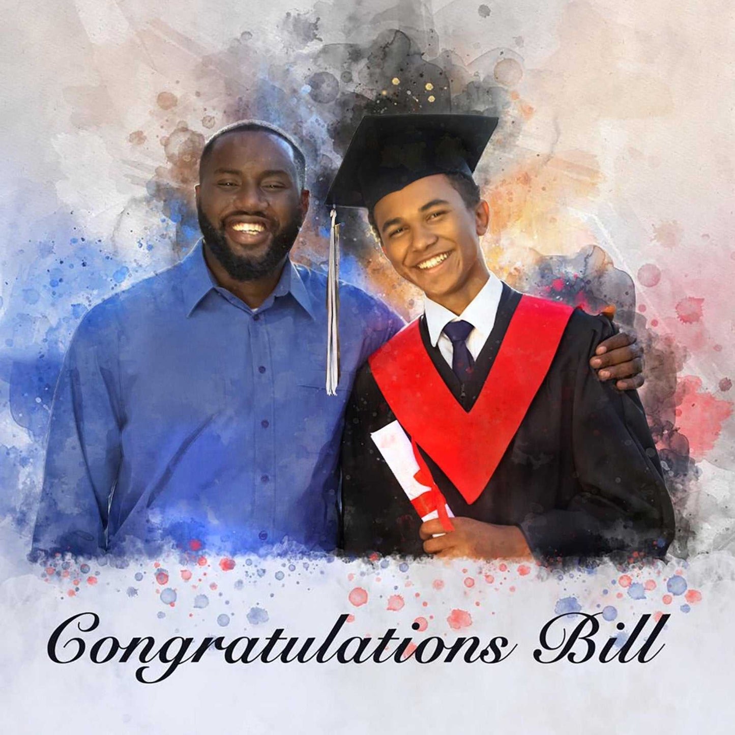 Personalized Graduation Gift| Custom Portrait From Photo | Unique Graduation Gifts - FromPicToArt