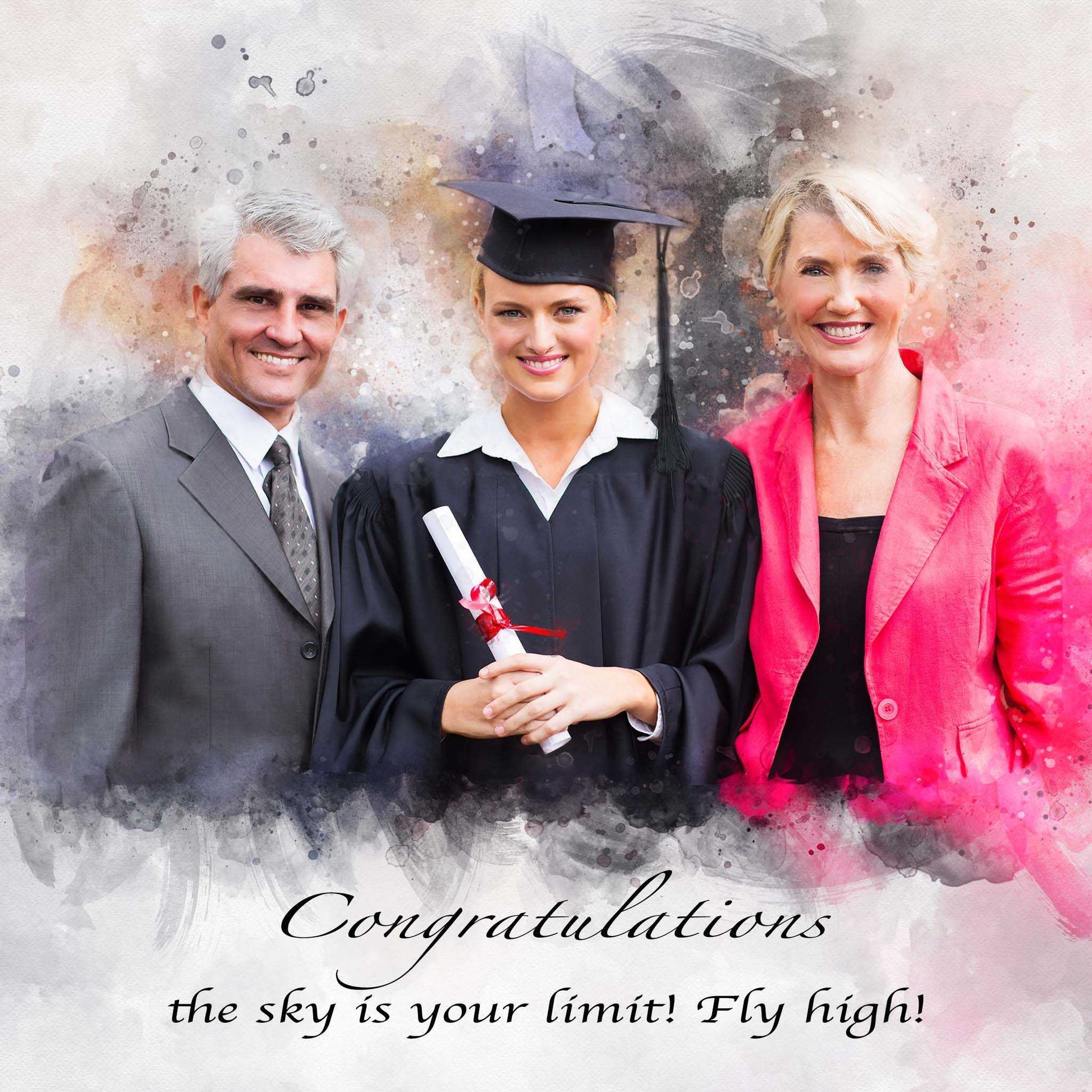 Personalized Graduation Gift| Custom Portrait From Photo | Unique Graduation Gifts - FromPicToArt