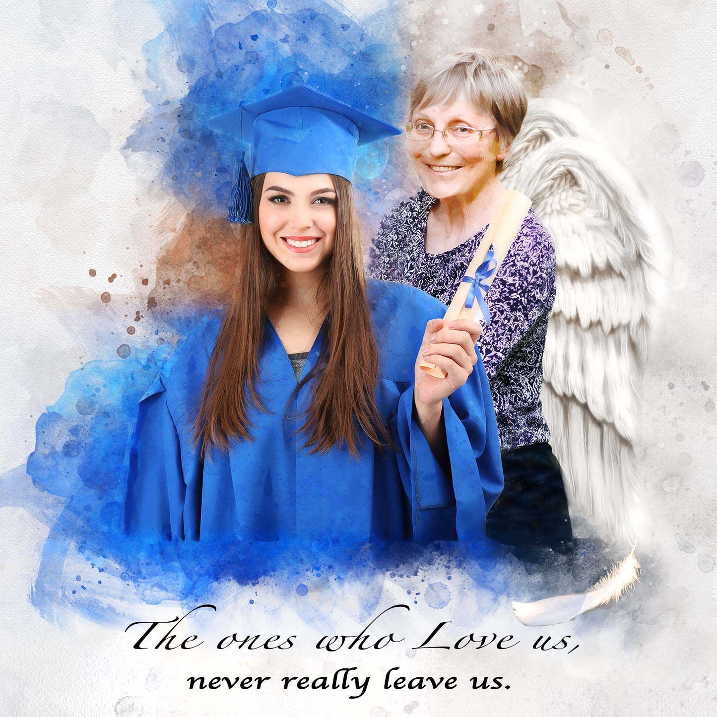 Personalized Graduation Gift| Custom Portrait From Photo | Unique Graduation Gifts - FromPicToArt