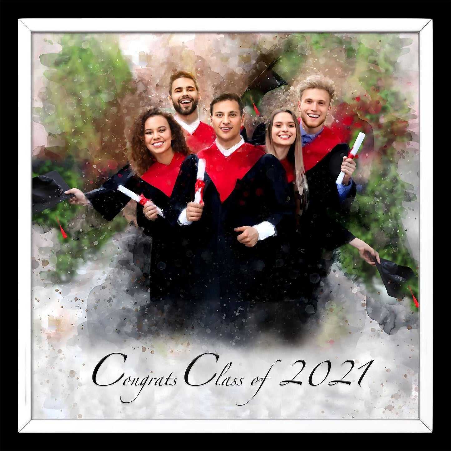 Personalized Graduation Gift| Custom Portrait From Photo | Unique Graduation Gifts - FromPicToArt