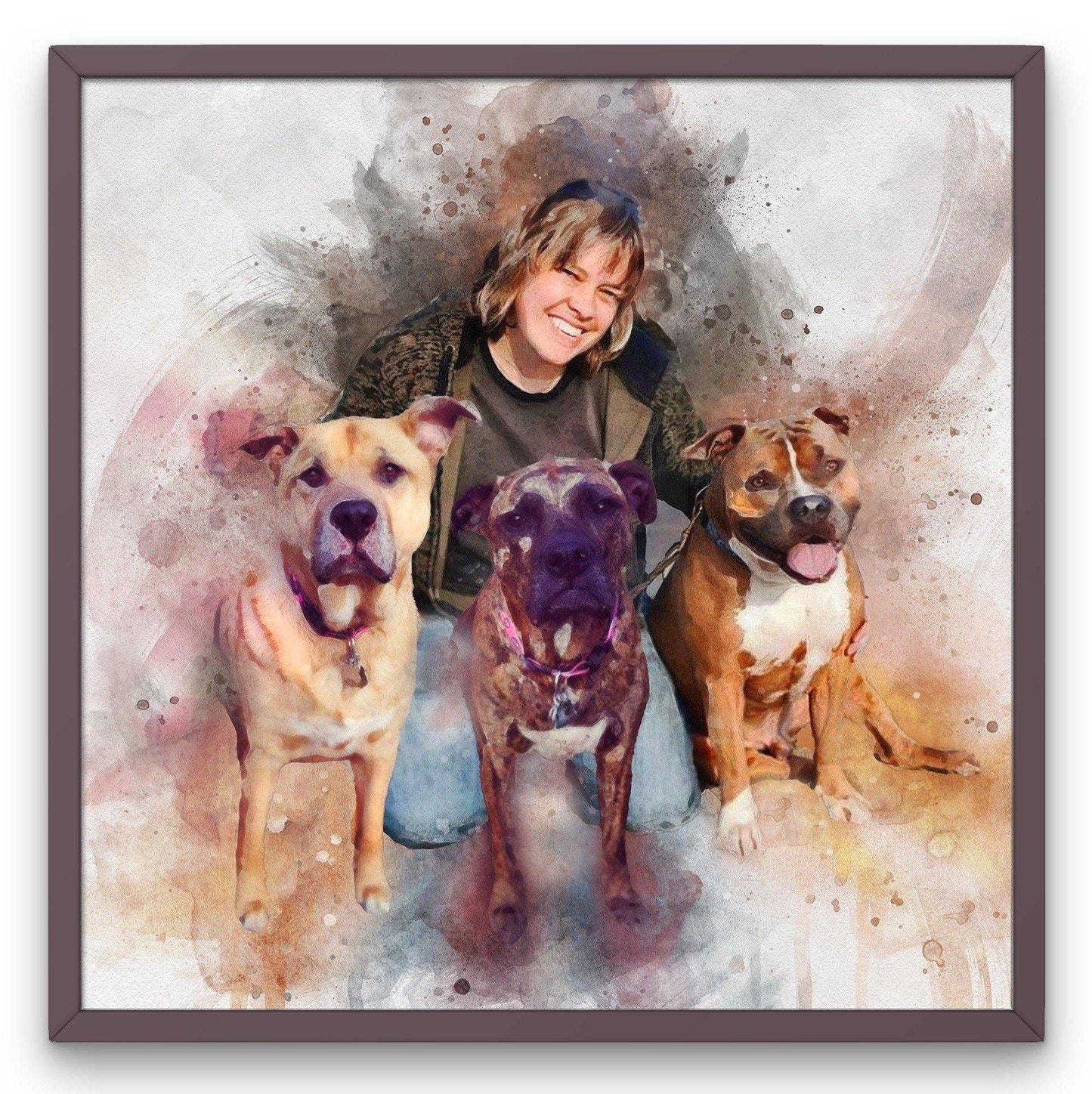 Personalized Pet Memorial Gifts, Pet Portrait From Photo, Personalized Pet Remembrance - FromPicToArt