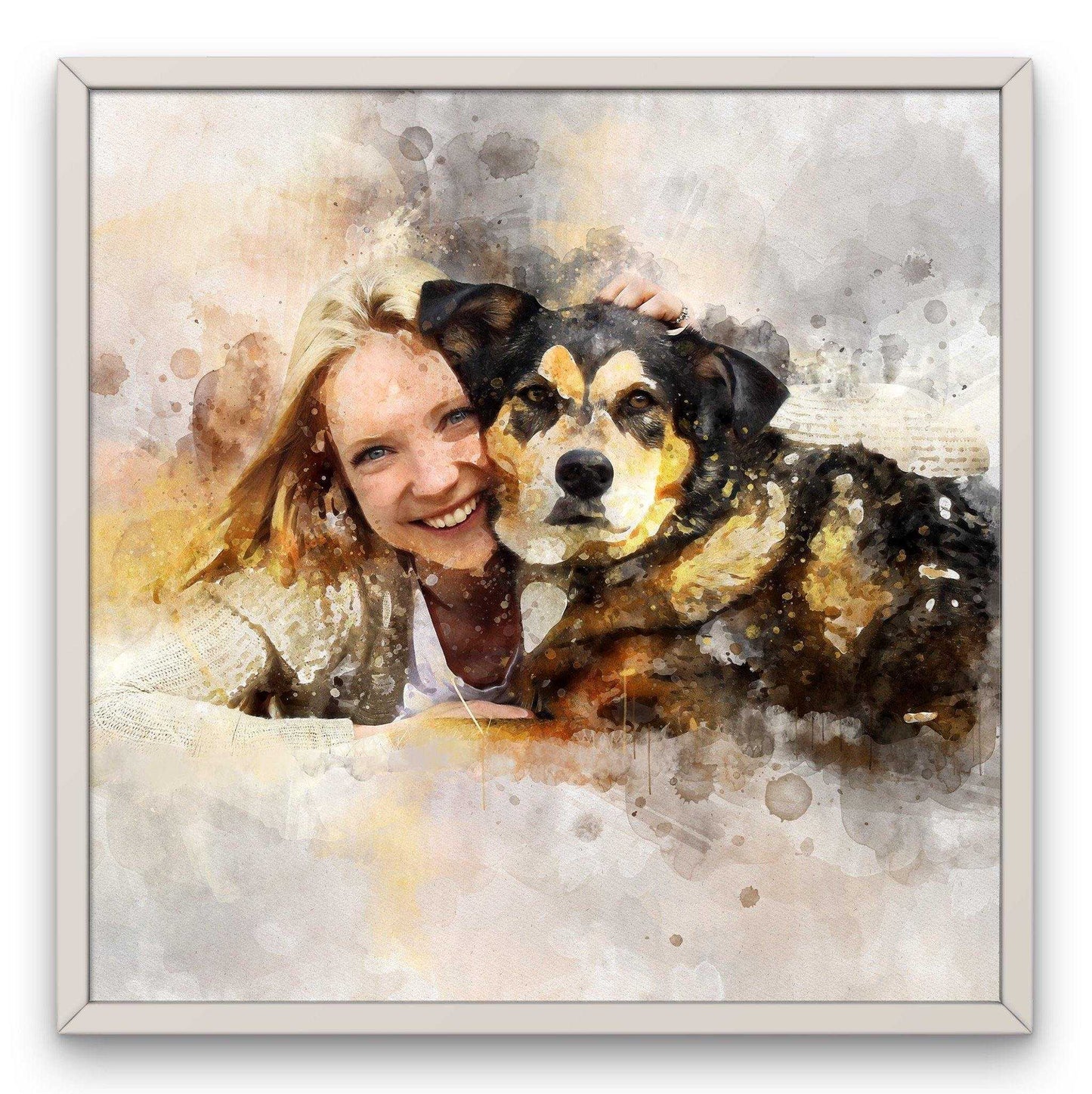 Personalized Pet Memorial Gifts, Pet Portrait From Photo, Personalized Pet Remembrance - FromPicToArt