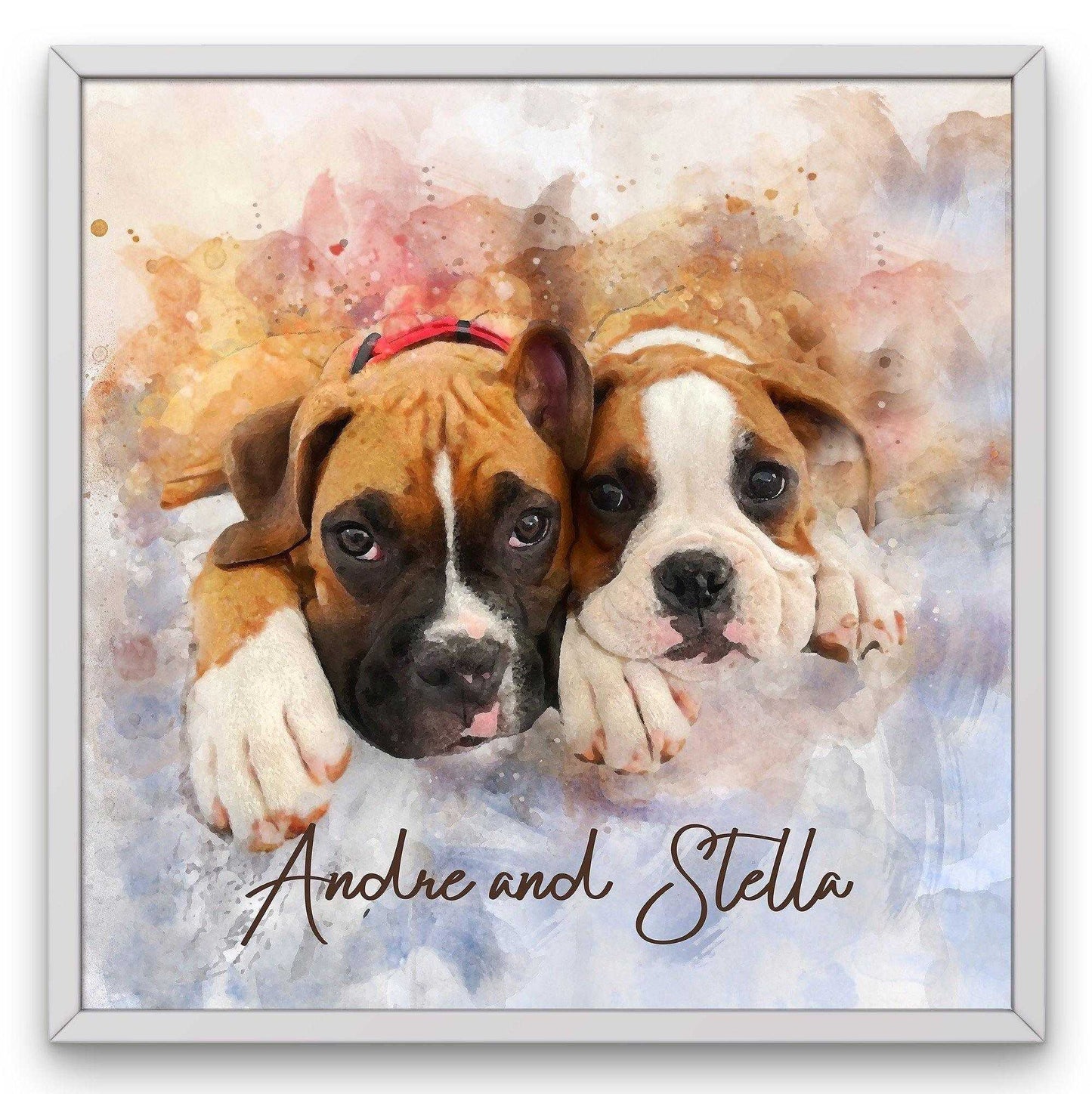 Personalized Pet Memorial Gifts, Pet Portrait From Photo, Personalized Pet Remembrance - FromPicToArt