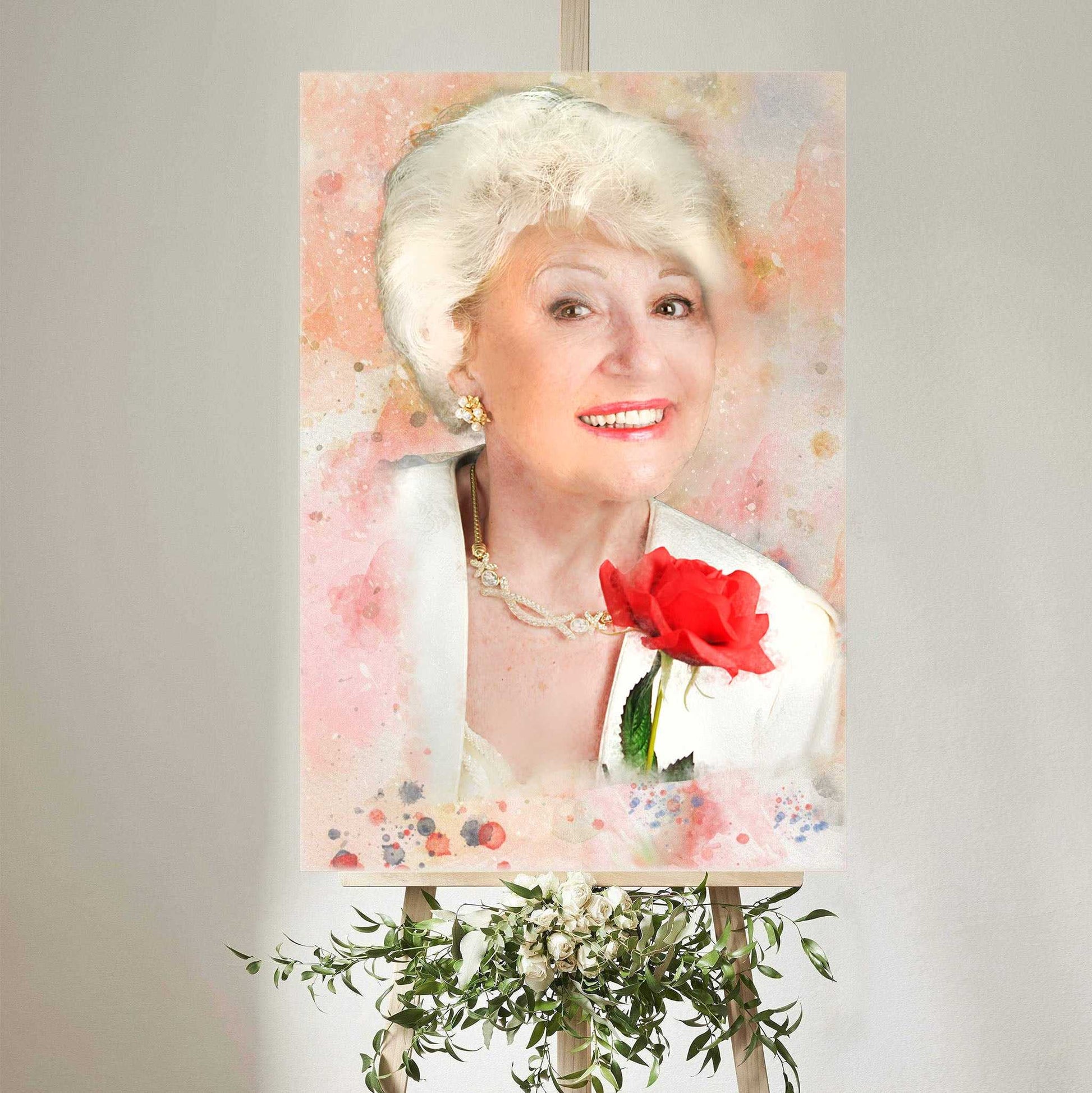 🌈 Personalized Sympathy Gift | Custom Memorial Painting | Loss of Loved One | Family Portrait from Photo | Painting From Photo - FromPicToArt