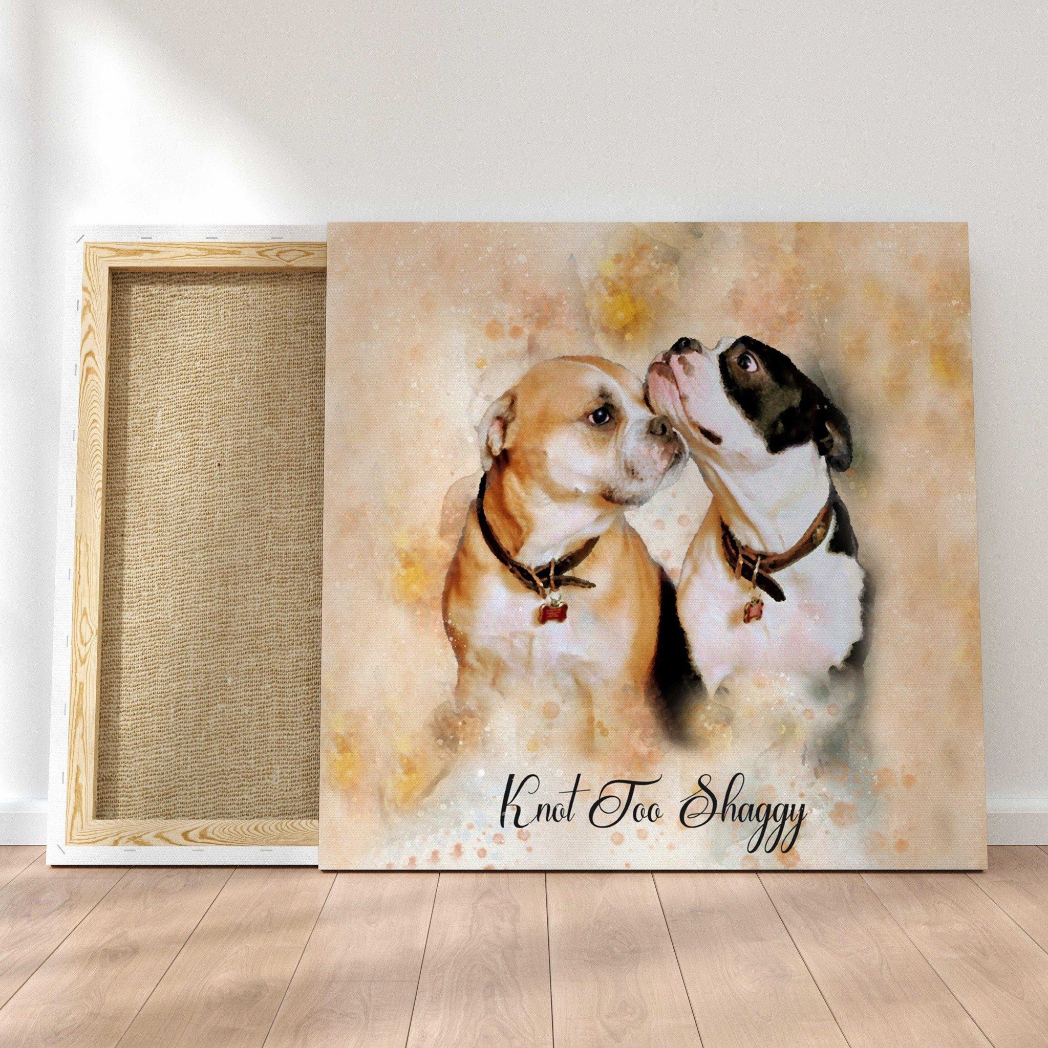 Pet Painting, Custom Pet Painting from Photo, Pet Paintings on Canvas - FromPicToArt