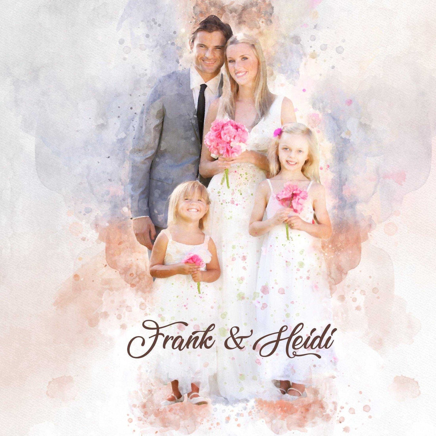 Portrait from Photo, Custom Paintings on Canvas, Photo to Painting - FromPicToArt
