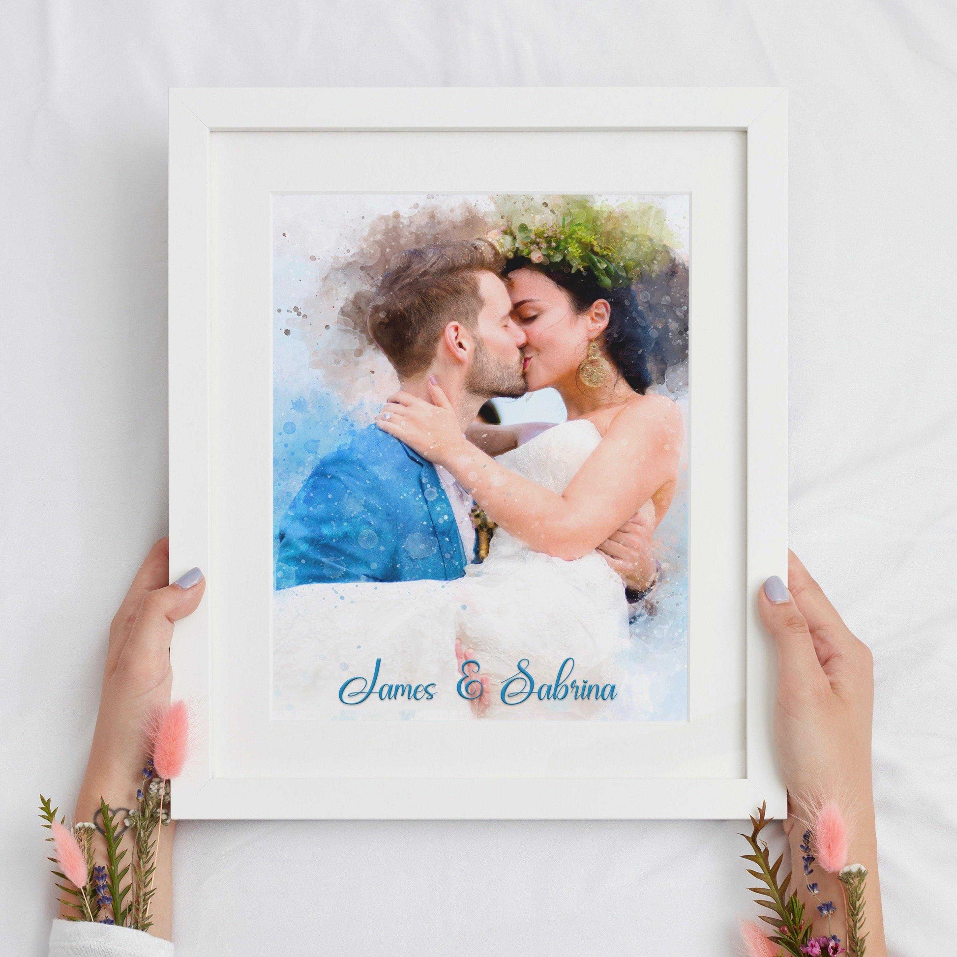 Portrait from Photo, Custom Paintings on Canvas, Photo to Painting - FromPicToArt