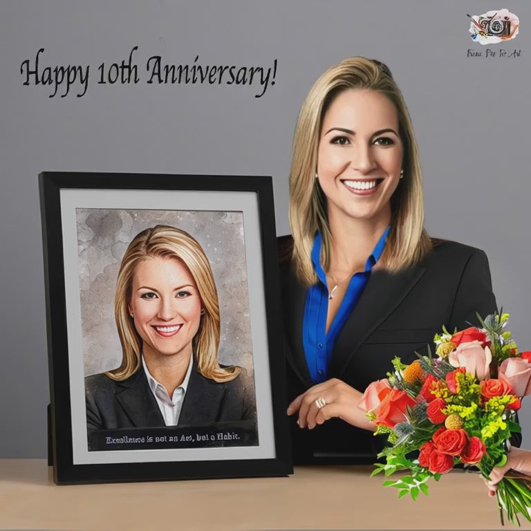 video Corporate-Gifting-Employee-Job-Anniversary-Appreciation-Gift-Custom-Painting-FromPicToArt