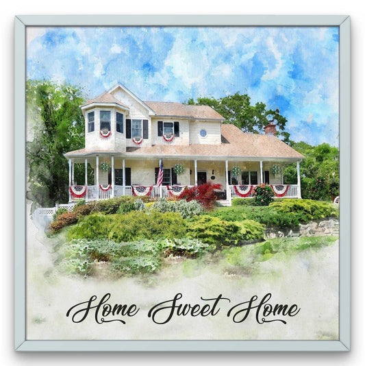 Realtor Closing Gift, Custom House Painting - FromPicToArt