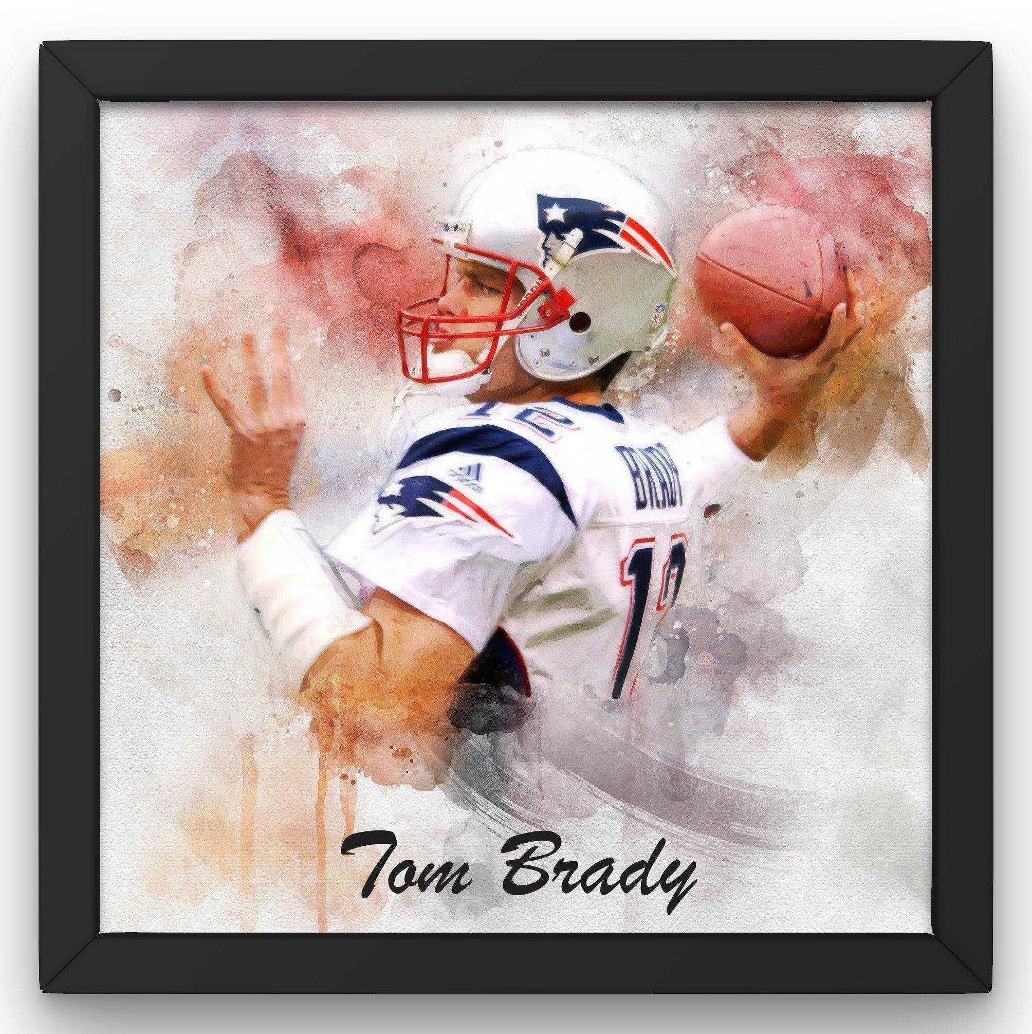 Tom Brady Poster/Canvas, Football Painting, Man Cave Decor, Man Cave Gift, Tampa Bay Buccaneers, Tom Brady the GOAT - FromPicToArt