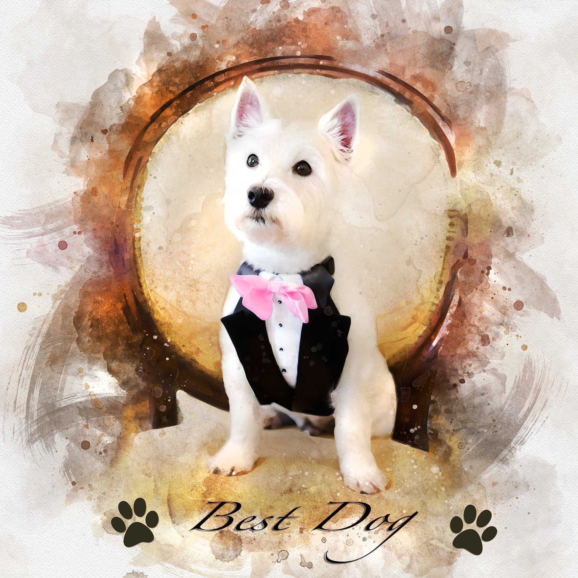 Turn Wedding Photo into Painting 🥂 🕊️ Custom Portrait from Photo🎨🖌️ - FromPicToArt