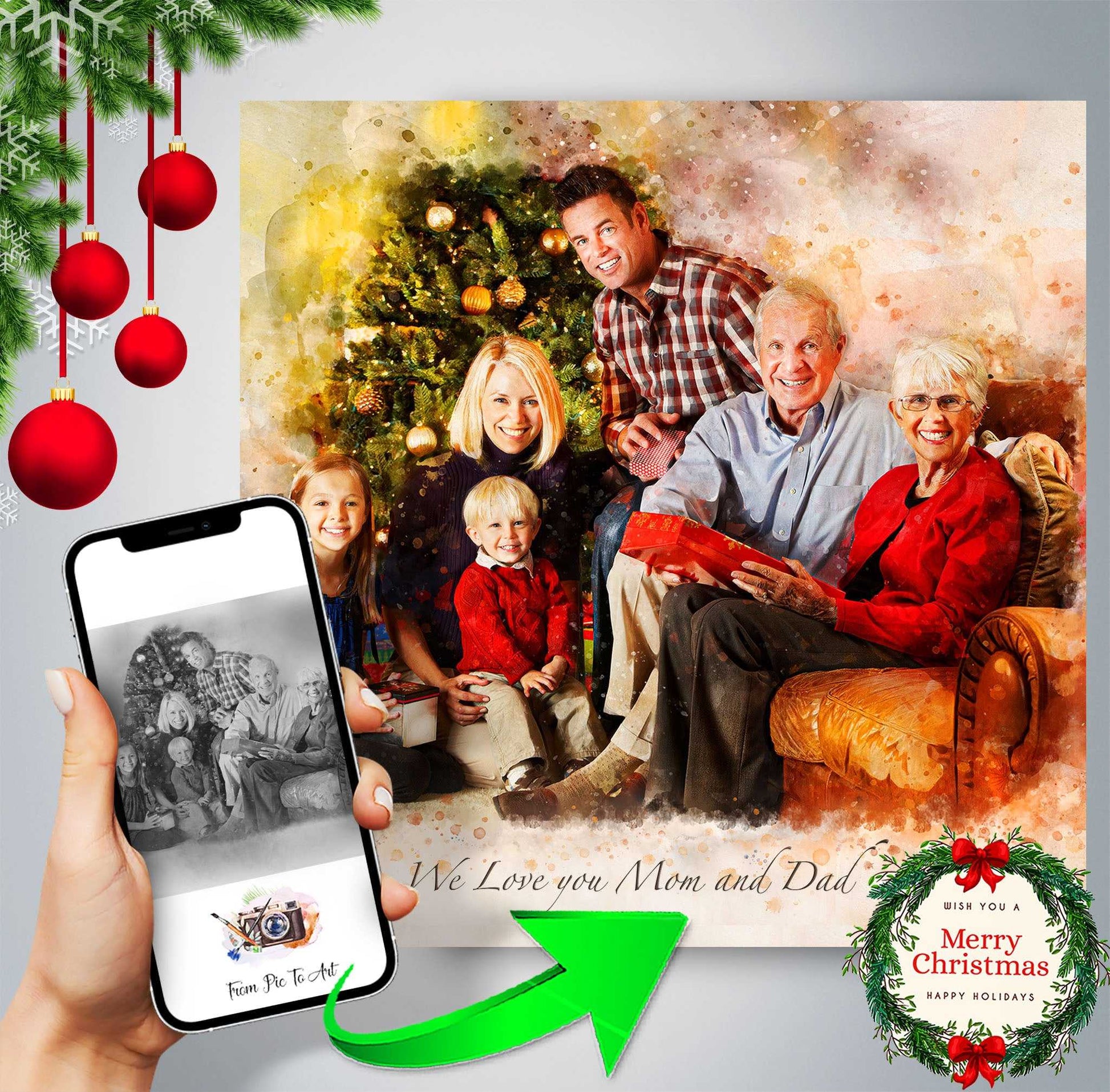 Unique Gifts for Dad | Great Gift Ideas for Dad Christmas| Father Gift Ideas | Birthday Gifts for Dad | Fathers Day Gifts - FromPicToArt