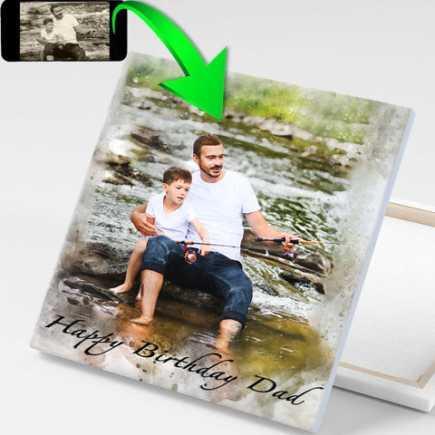 Unique Gifts for Dad | Great Gift Ideas for Dad Christmas| Father Gift Ideas | Birthday Gifts for Dad | Fathers Day Gifts - FromPicToArt