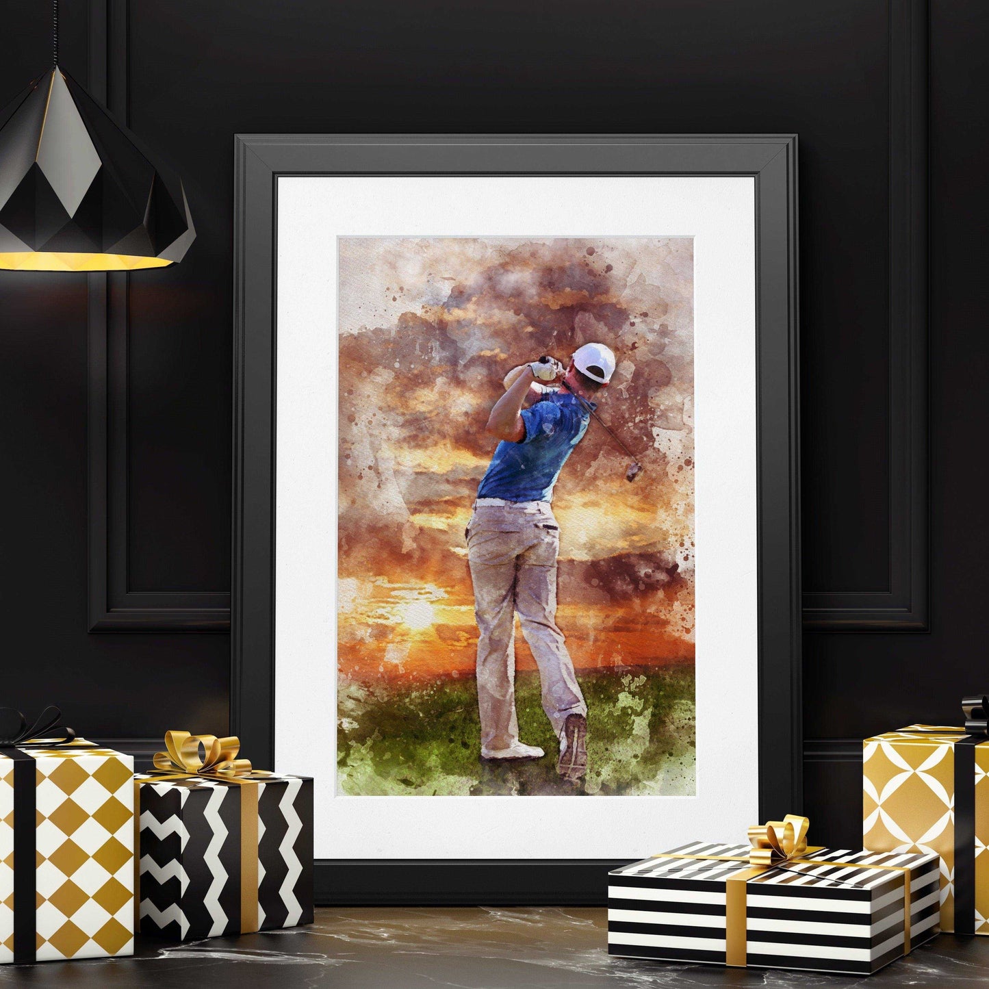 Unique Golf Gift for Golf Lovers | Gift Ideas for Golfers and Golf Fans - FromPicToArt