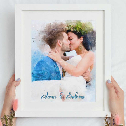 ❤️Unique Wedding Gift | Custom Painting From Photo 🎁 – FromPicToArt