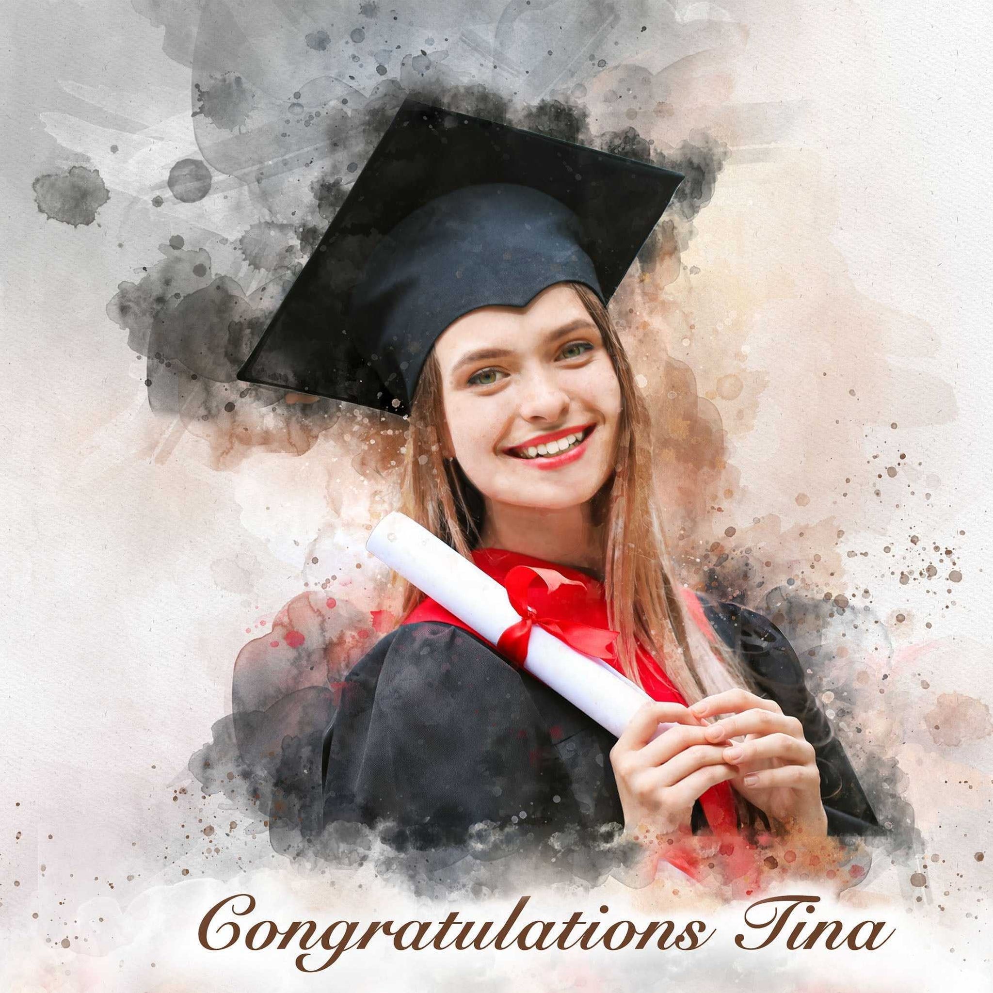 University Graduation Gifts for Her | Graduation Gift for Her | Photo to Painting - FromPicToArt