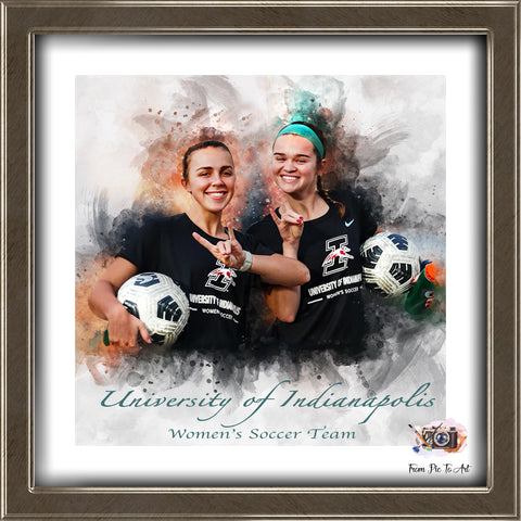 university_of_indianapolis_womens_soccer_Soocer_Portrait_FromPicToArt