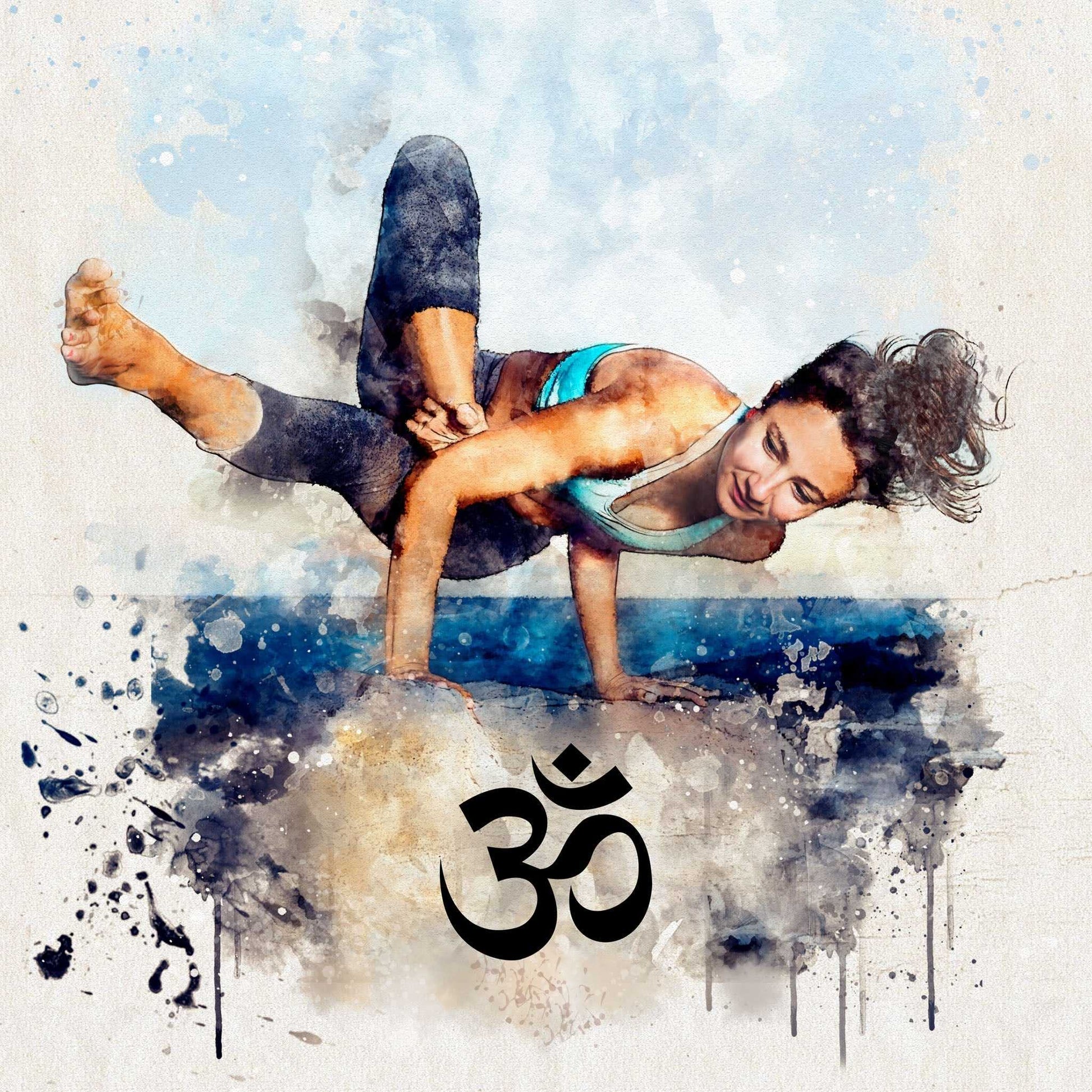 Yoga Artwork | Yoga Gift Ideas | Yoga Poster | Yoga Wall Art | Yoga Painting | YOGA GIFTS - FromPicToArt
