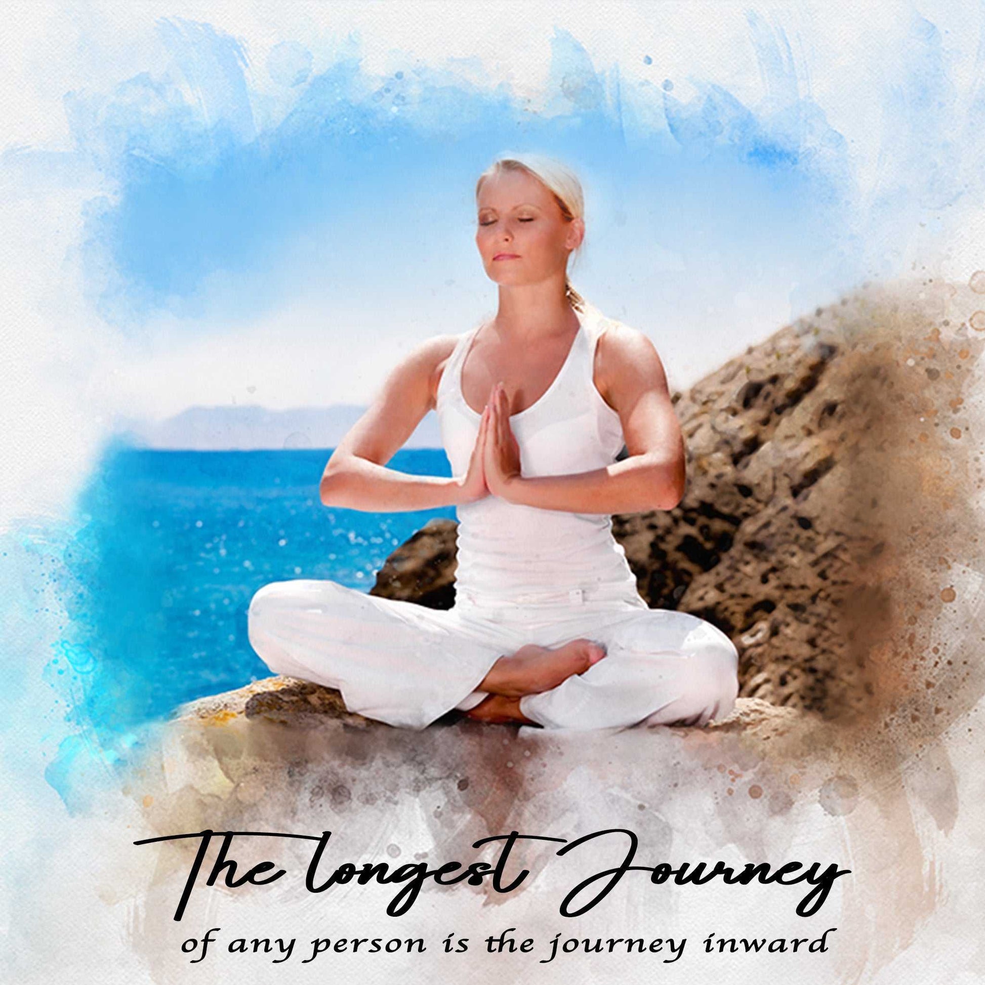 Yoga Artwork | Yoga Gift Ideas | Yoga Poster | Yoga Wall Art | Yoga Painting | YOGA GIFTS - FromPicToArt