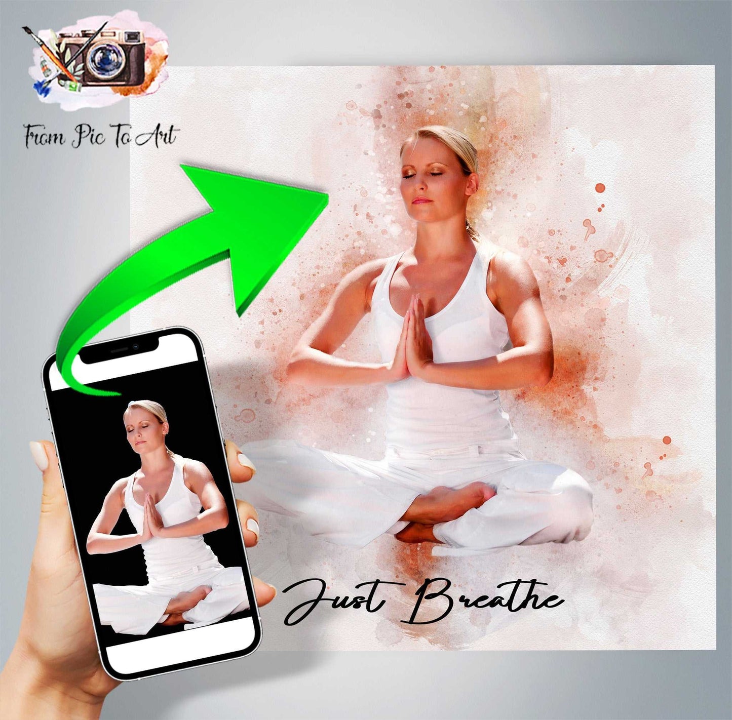 Yoga Gift Idea | YOGA GIFT | Gifts for Yoga Lovers | Yoga Artwork | Gift for Yoga Teacher |Yoga Wall Art - FromPicToArt
